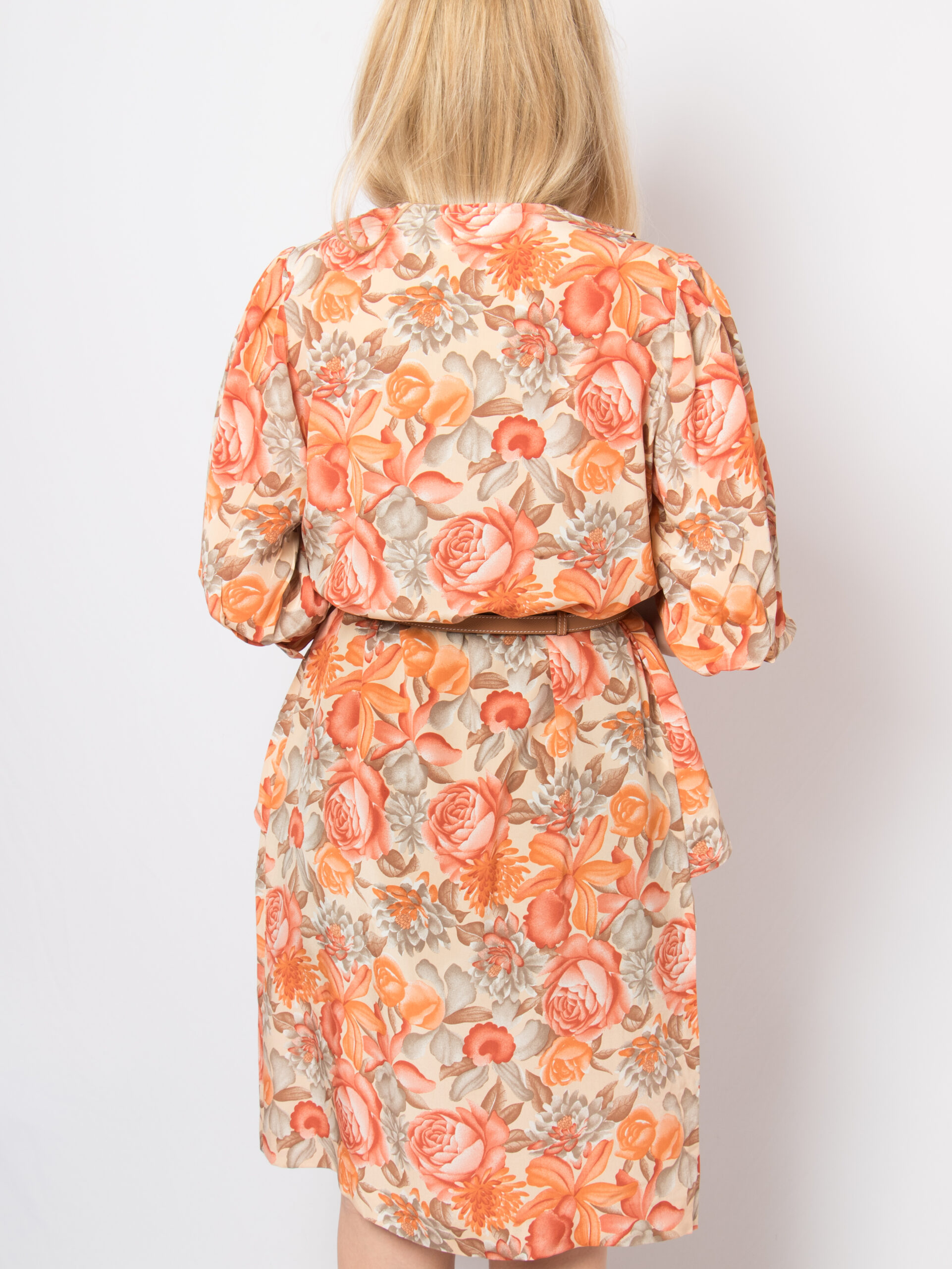 Gabriella Medici Vintage Floral Silk Dress Gabriella Medici Vintage Floral Silk Dress - Image 2