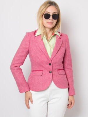 Boden Pink Tweed Blazer