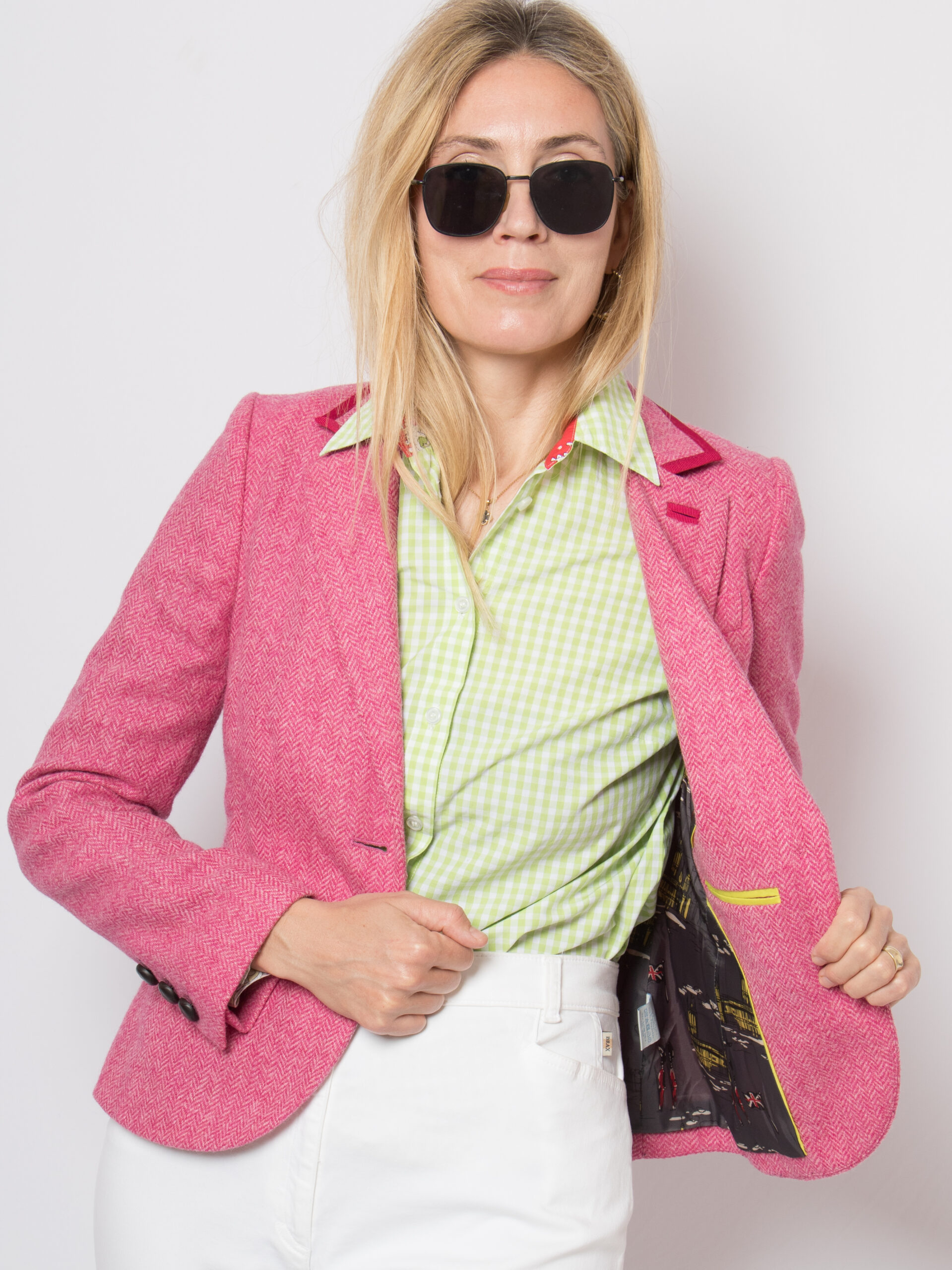 Boden Pink Tweed Blazer Boden Pink Tweed Blazer - Image 5