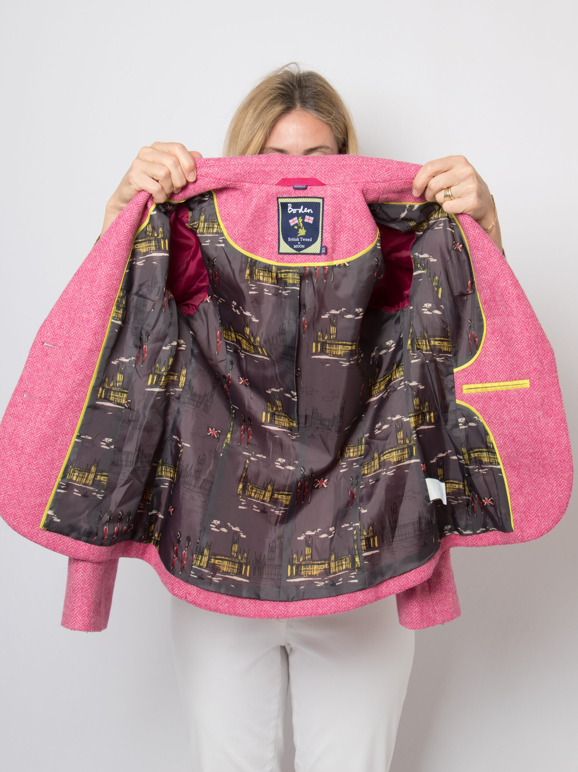 Boden Pink Tweed Blazer Boden Pink Tweed Blazer - Image 6
