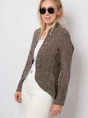 Nina Loca Roma Linen Military Jacket