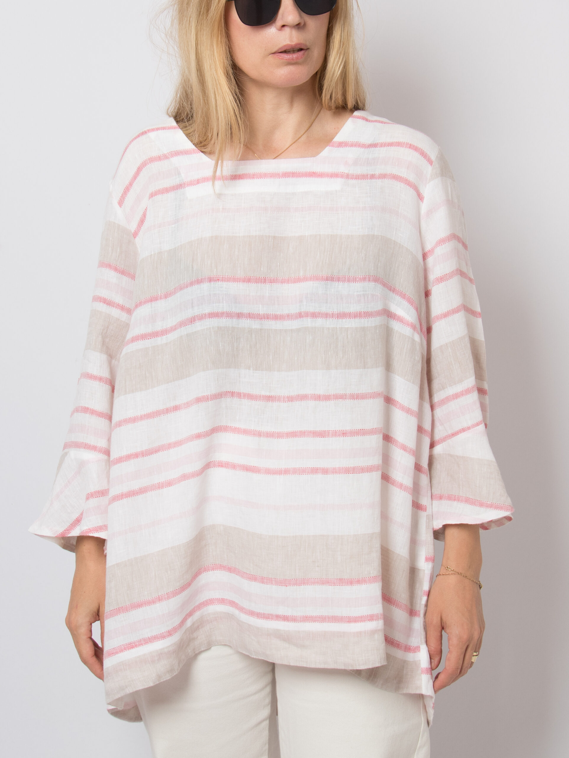 Vintage Striped Linen Tunic Resort Vintage Striped Linen Tunic Resort - Image 2