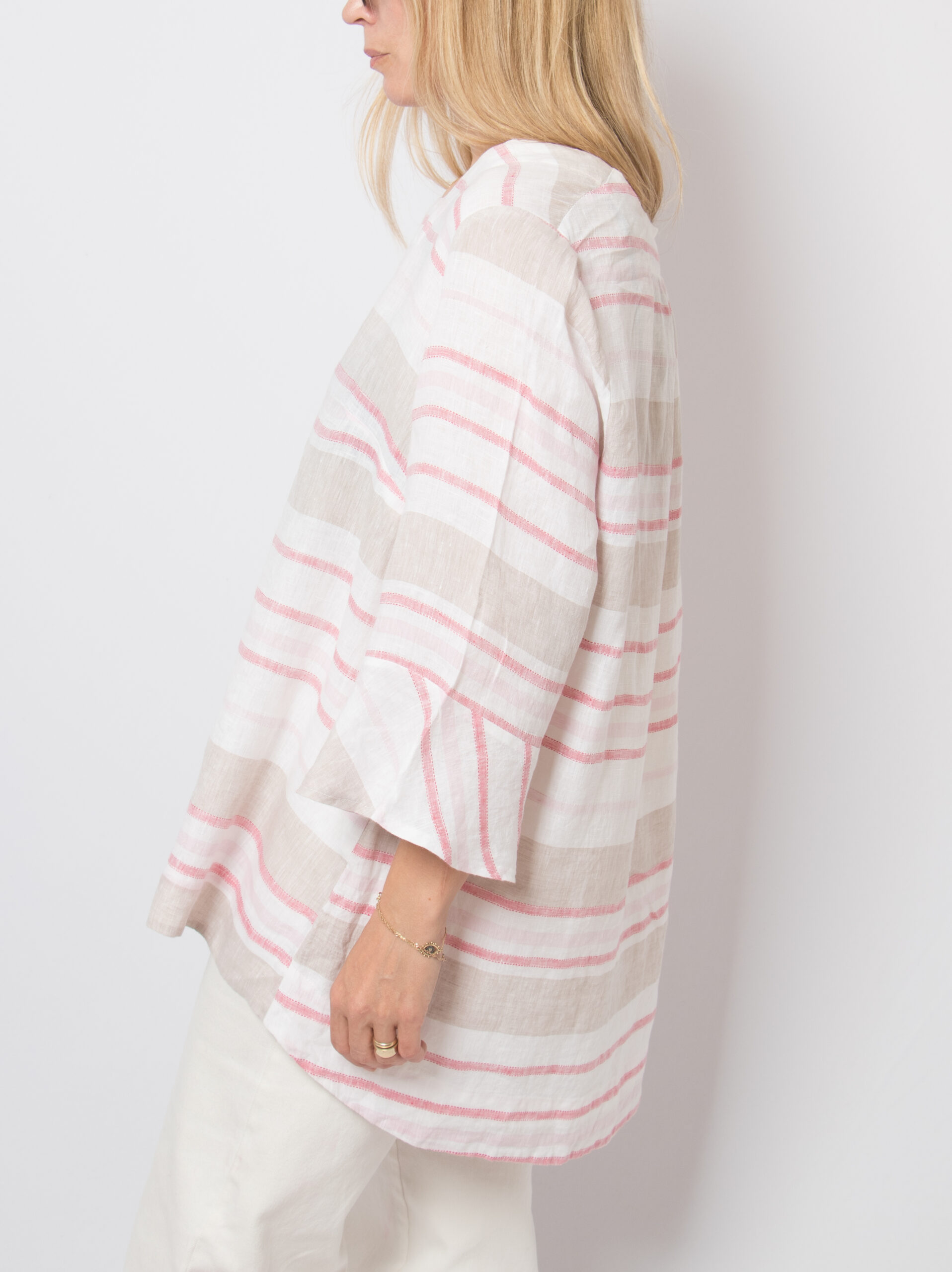 Vintage Striped Linen Tunic Resort Vintage Striped Linen Tunic Resort - Image 4