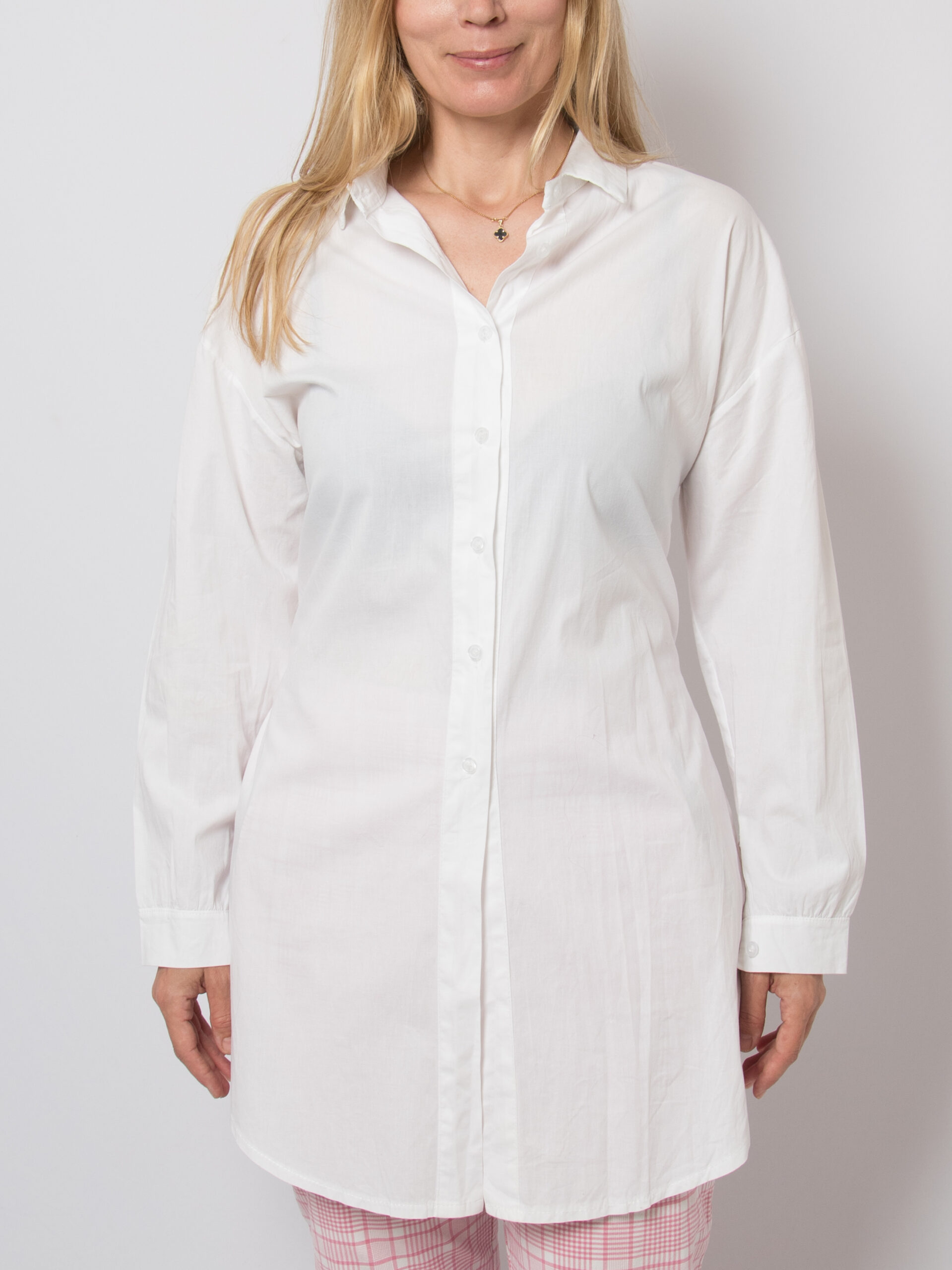 Oversized Shirt Tunic Wrap Tie Waist Oversized Shirt Tunic Wrap Tie Waist - Image 5