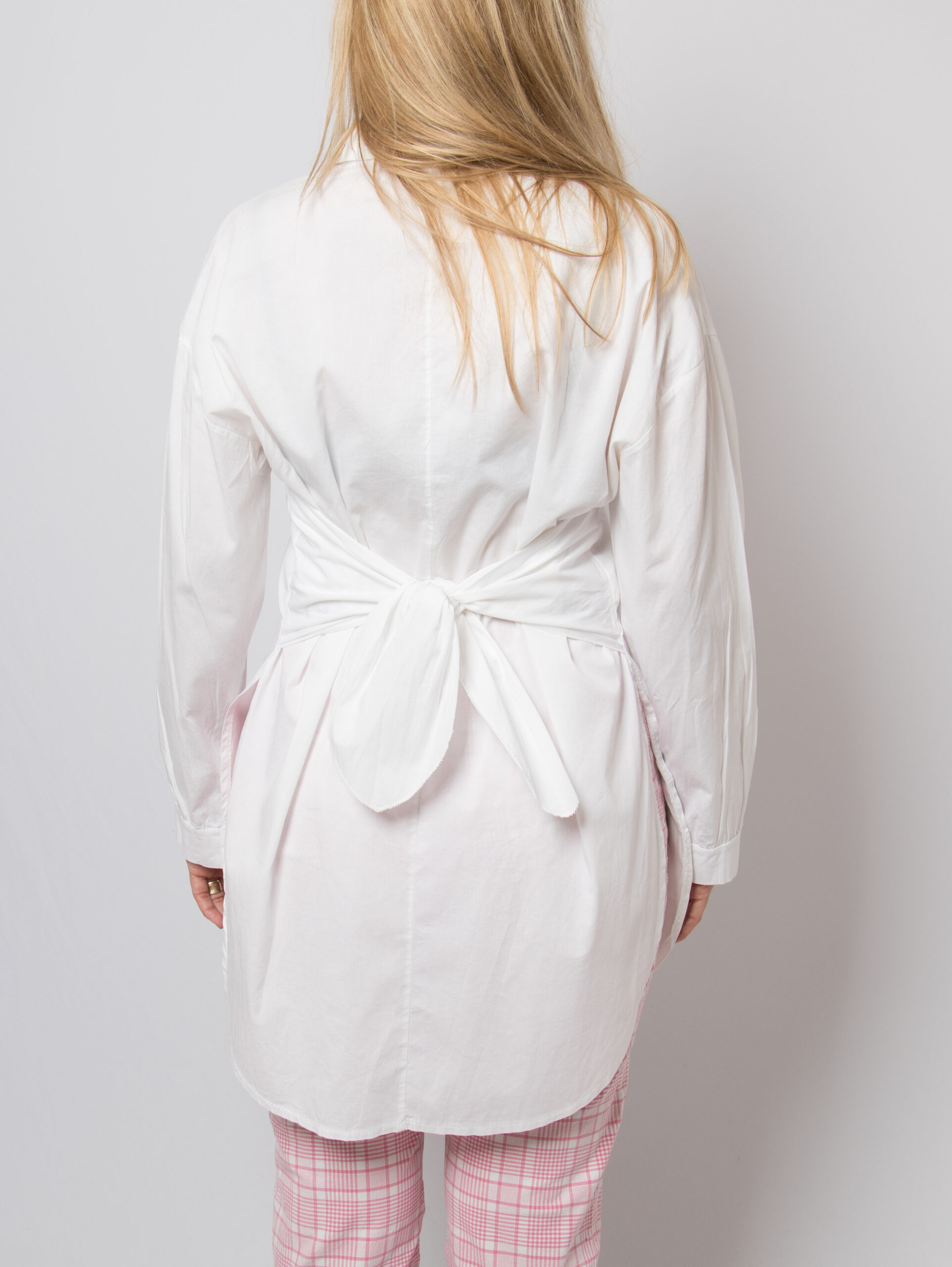 Oversized Shirt Tunic Wrap Tie Waist Oversized Shirt Tunic Wrap Tie Waist - Image 6
