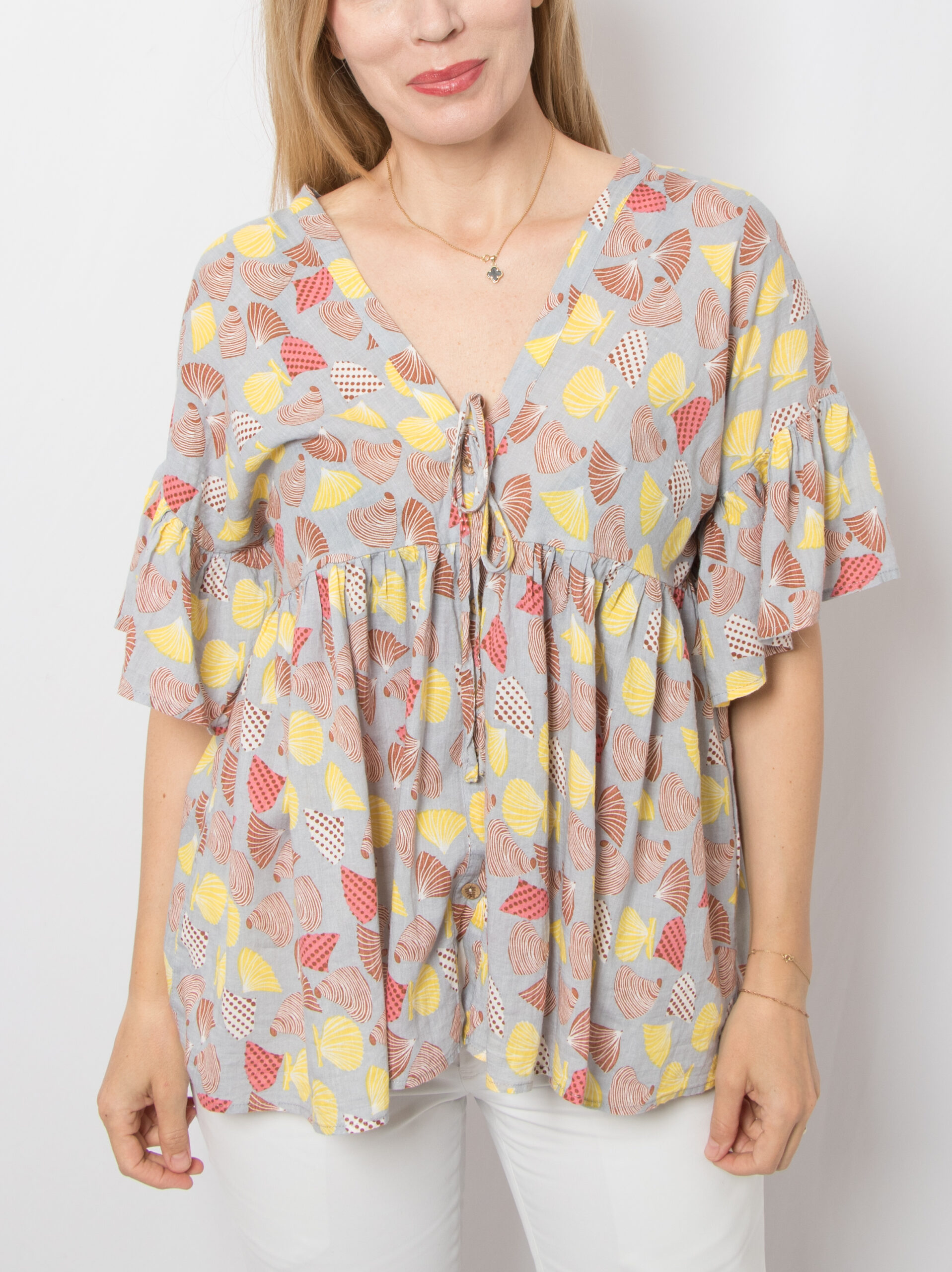 Proposta Shell Ruffle Sleeve Blouse Proposta Shell Ruffle Sleeve Blouse - Image 2