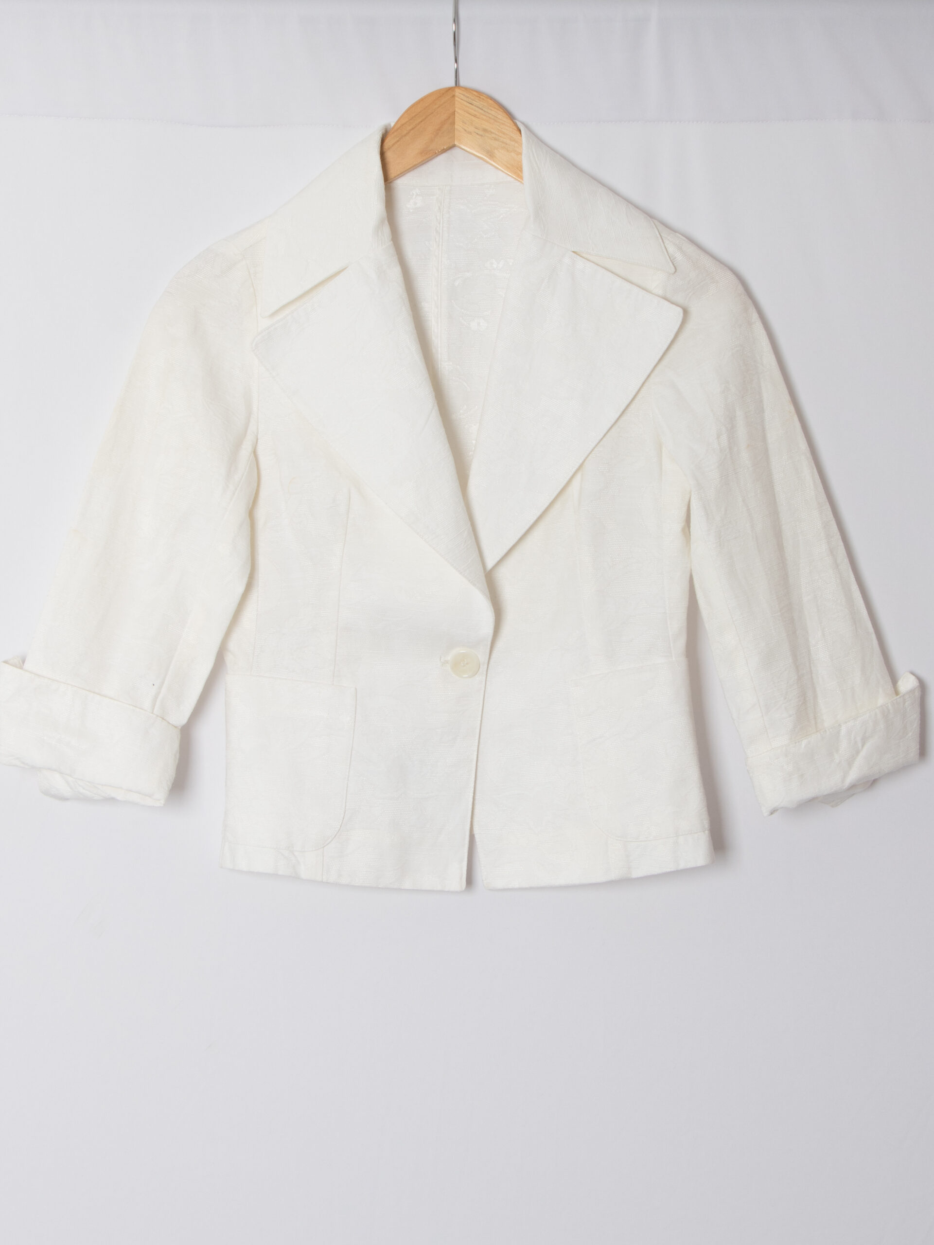 Gruppo B White Brocade Wedding Suit Gruppo B White Brocade Wedding Suit - Image 7