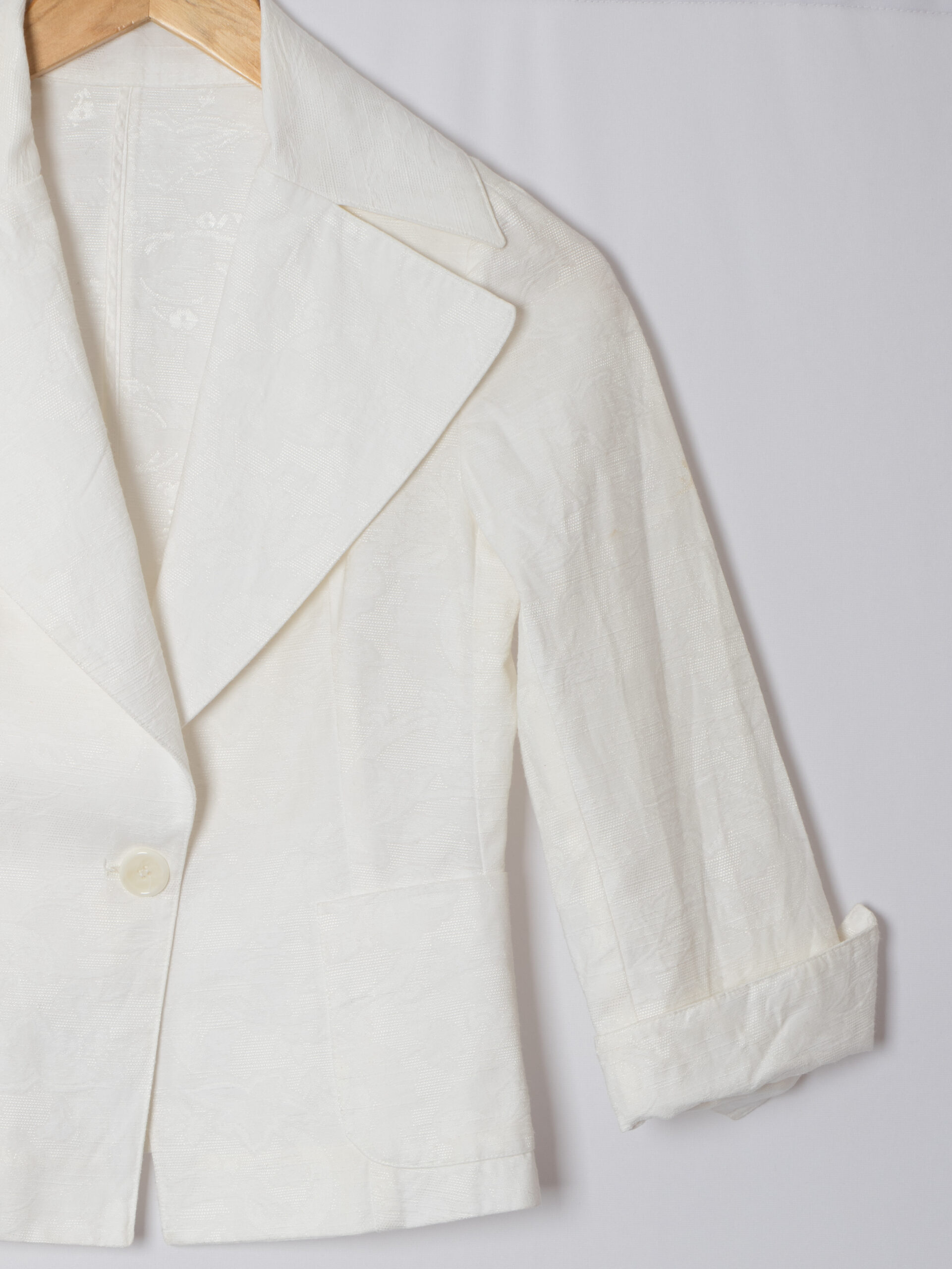 Gruppo B White Brocade Wedding Suit Gruppo B White Brocade Wedding Suit - Image 8
