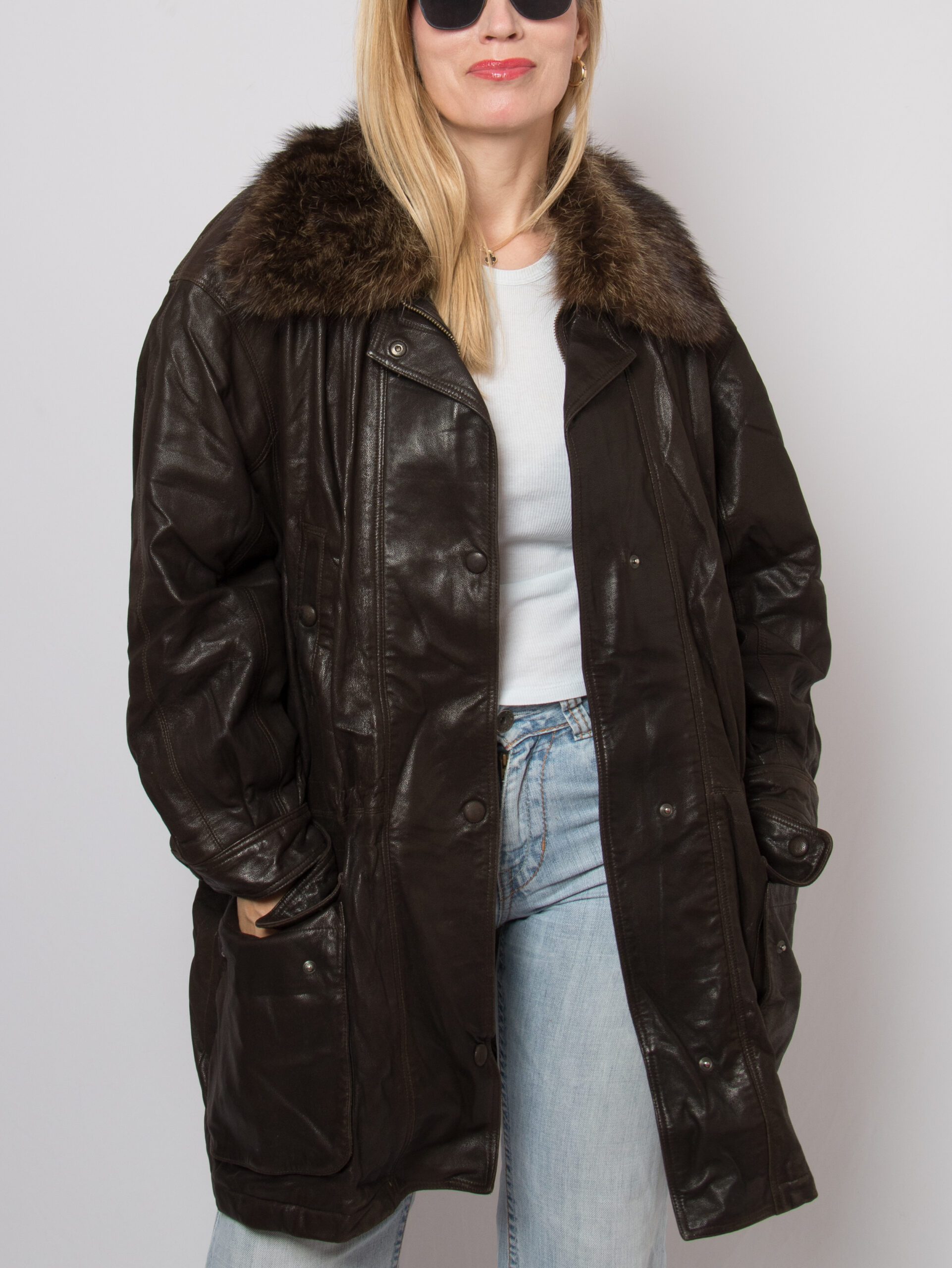 90s Waxed Leather Parka JOBIS 90s Waxed Leather Parka JOBIS - Image 2