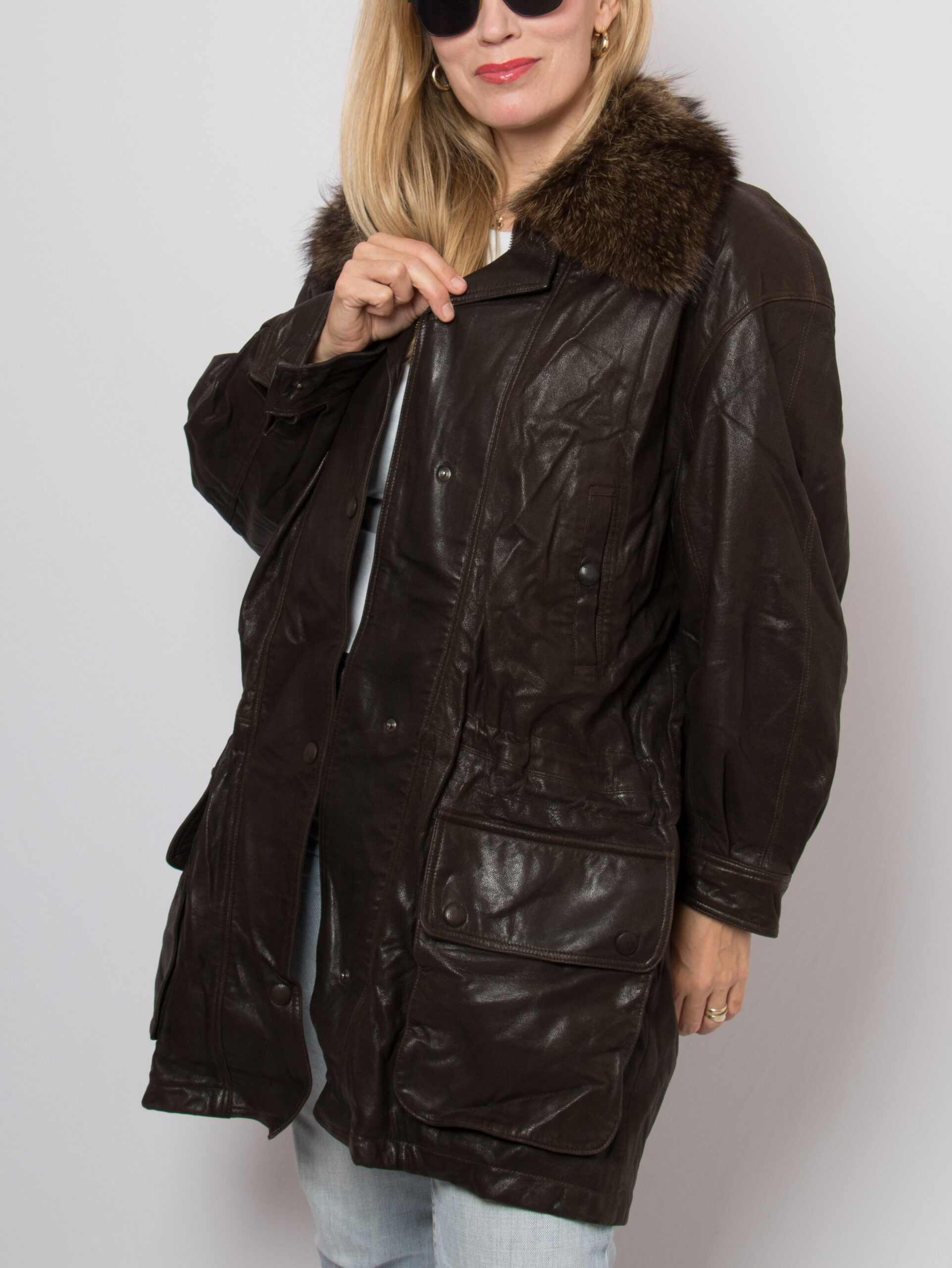 90s Waxed Leather Parka JOBIS 90s Waxed Leather Parka JOBIS - Image 3