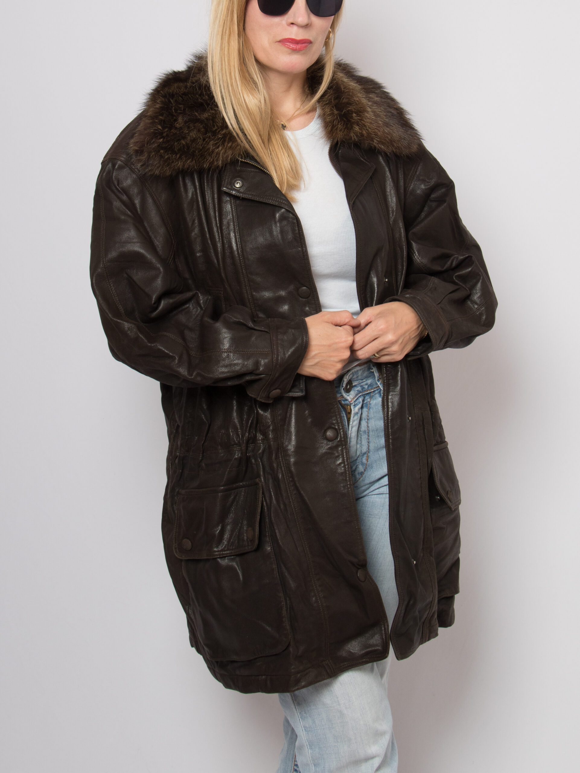 90s Waxed Leather Parka JOBIS 90s Waxed Leather Parka JOBIS - Image 6