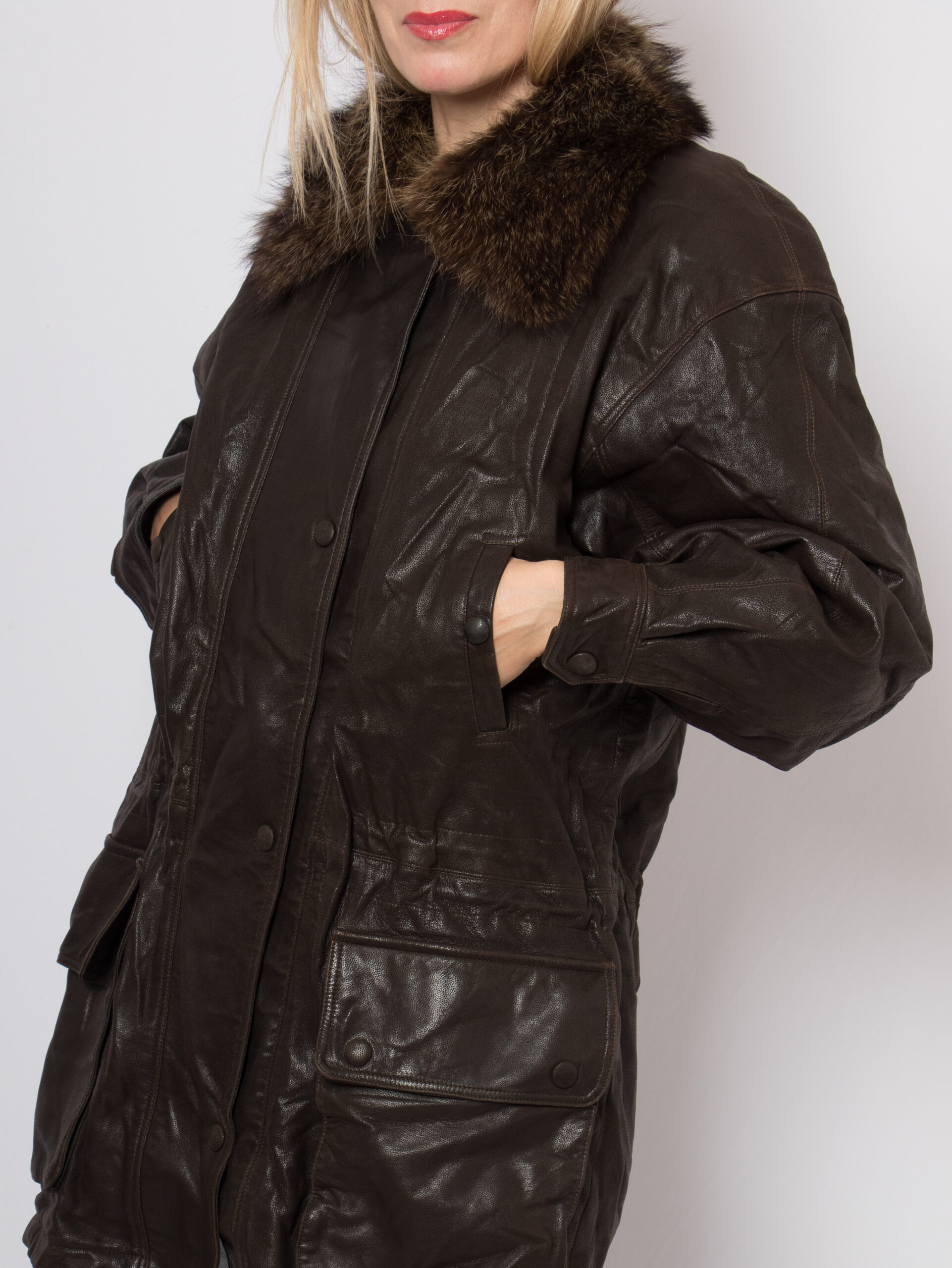 90s Waxed Leather Parka JOBIS 90s Waxed Leather Parka JOBIS