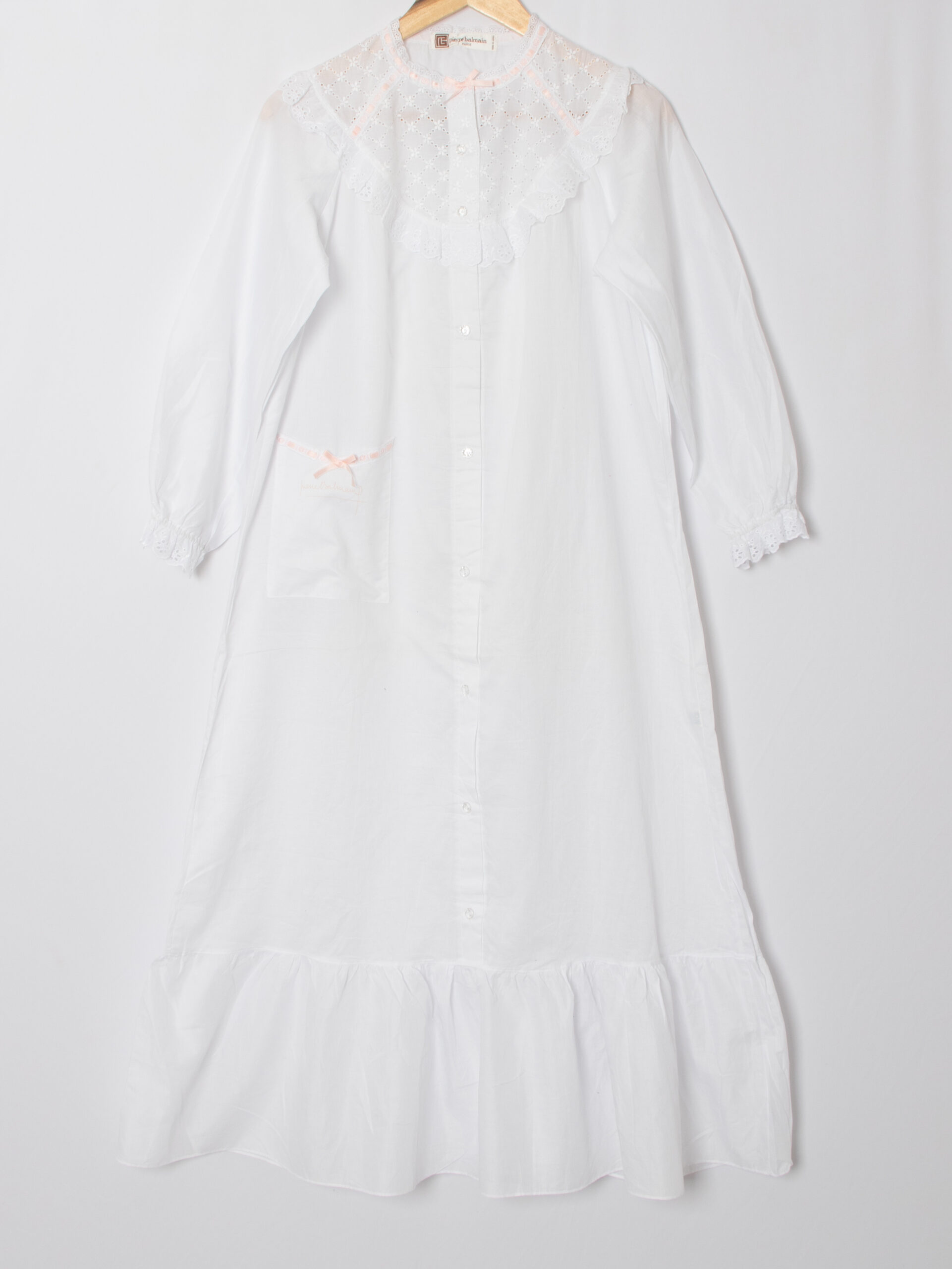 Vintage Pierre Balmain Paris Maxi Nightgown Vintage Pierre Balmain Paris Maxi Nightgown - Image 4