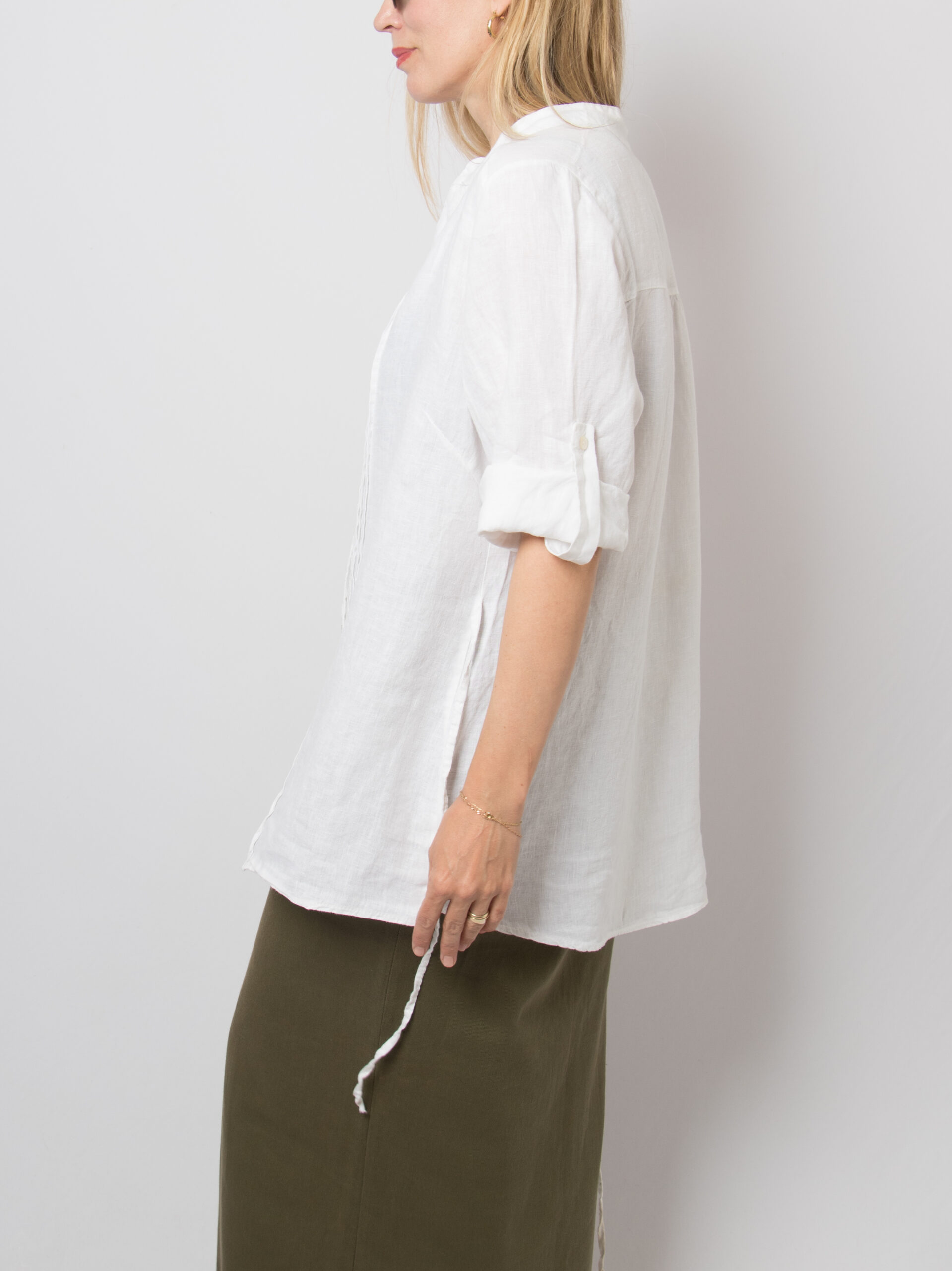 Vitnage Lina Tomei White Linen Tunic Vitnage Lina Tomei White Linen Tunic - Image 3