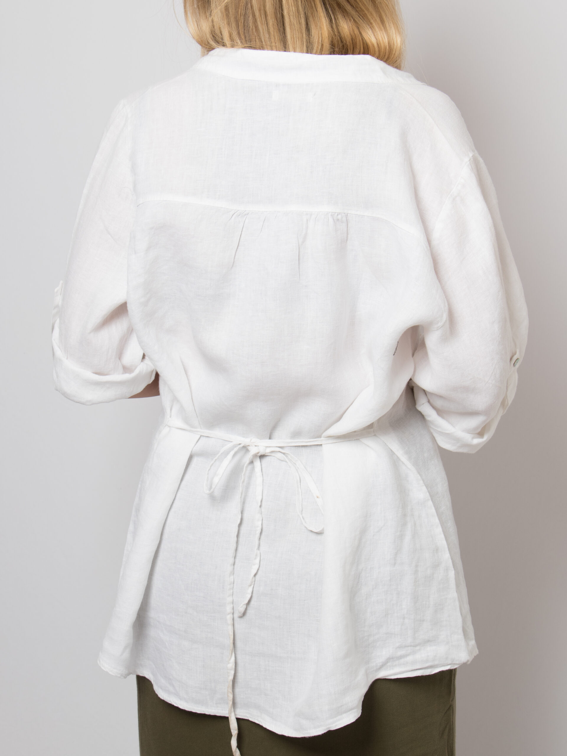 Vitnage Lina Tomei White Linen Tunic Vitnage Lina Tomei White Linen Tunic - Image 8