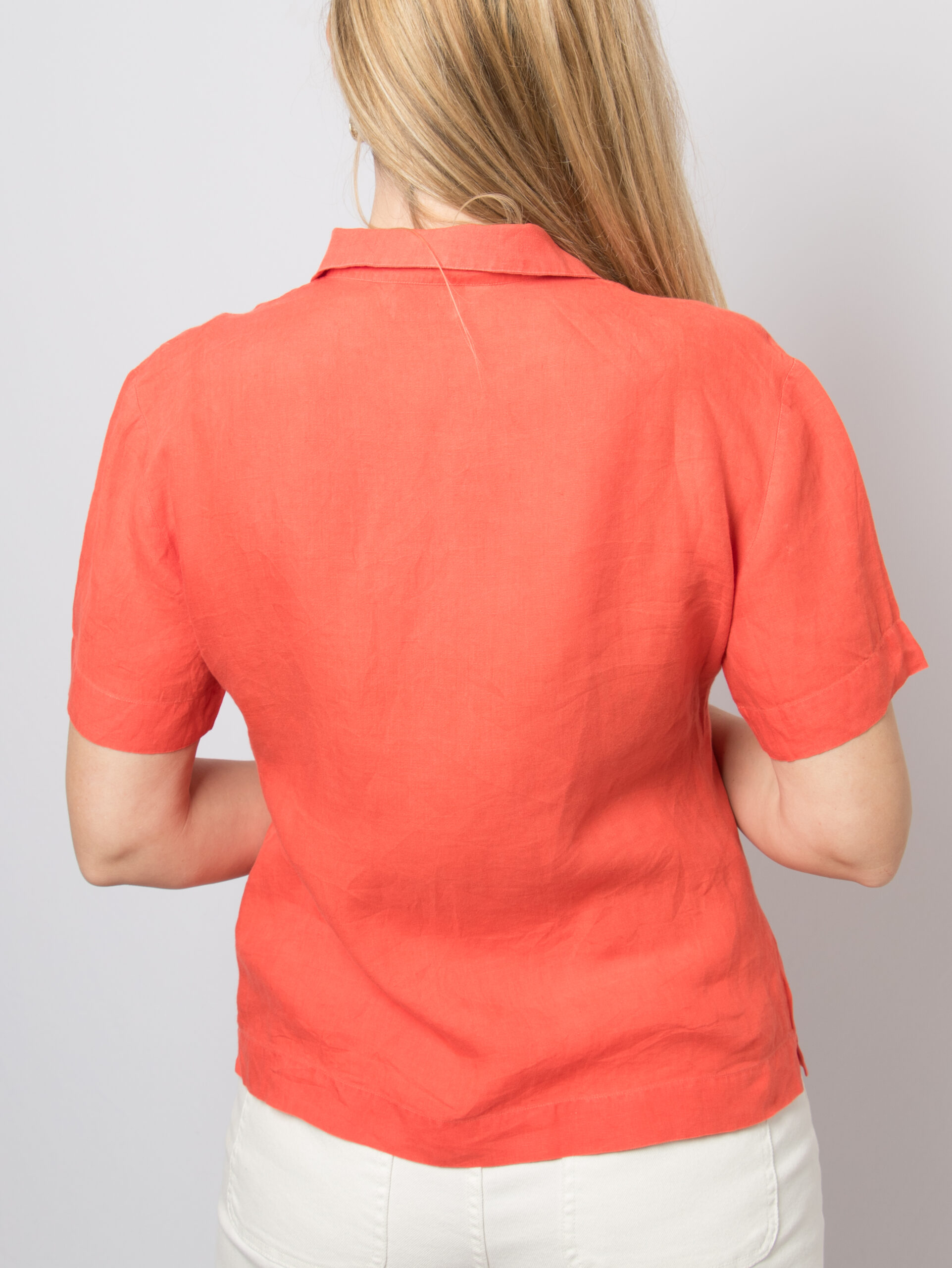 Vintage MAX MARA Red Linen Blouse Vintage MAX MARA Red Linen Blouse - Image 2