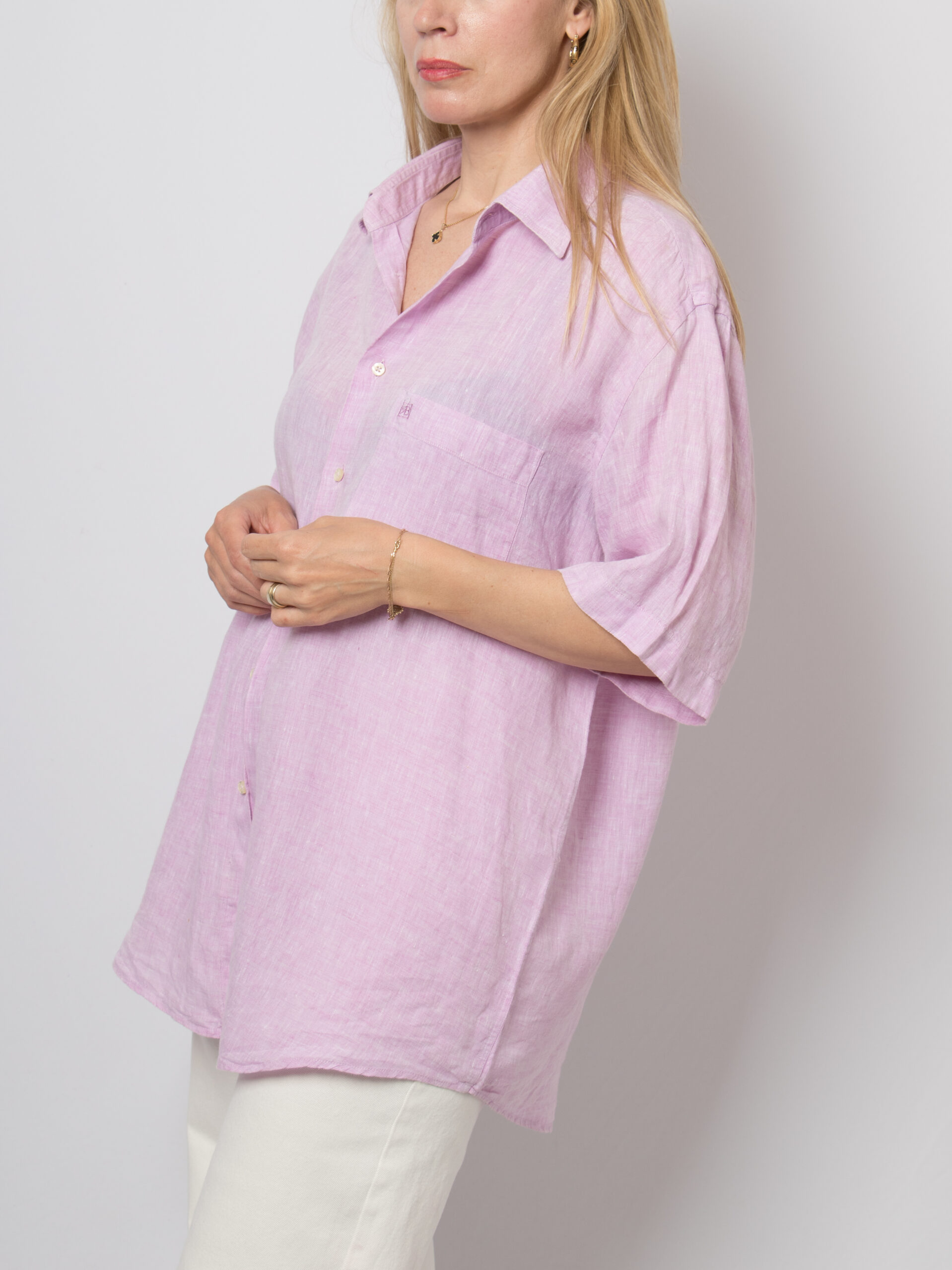 Vintage Mens Linen Shirt by RENATO BALESTRA Vintage Mens Linen Shirt by RENATO BALESTRA - Image 3