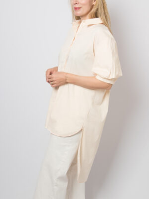 Alba Moda Oversized Blush Cotton Tunic Shirt