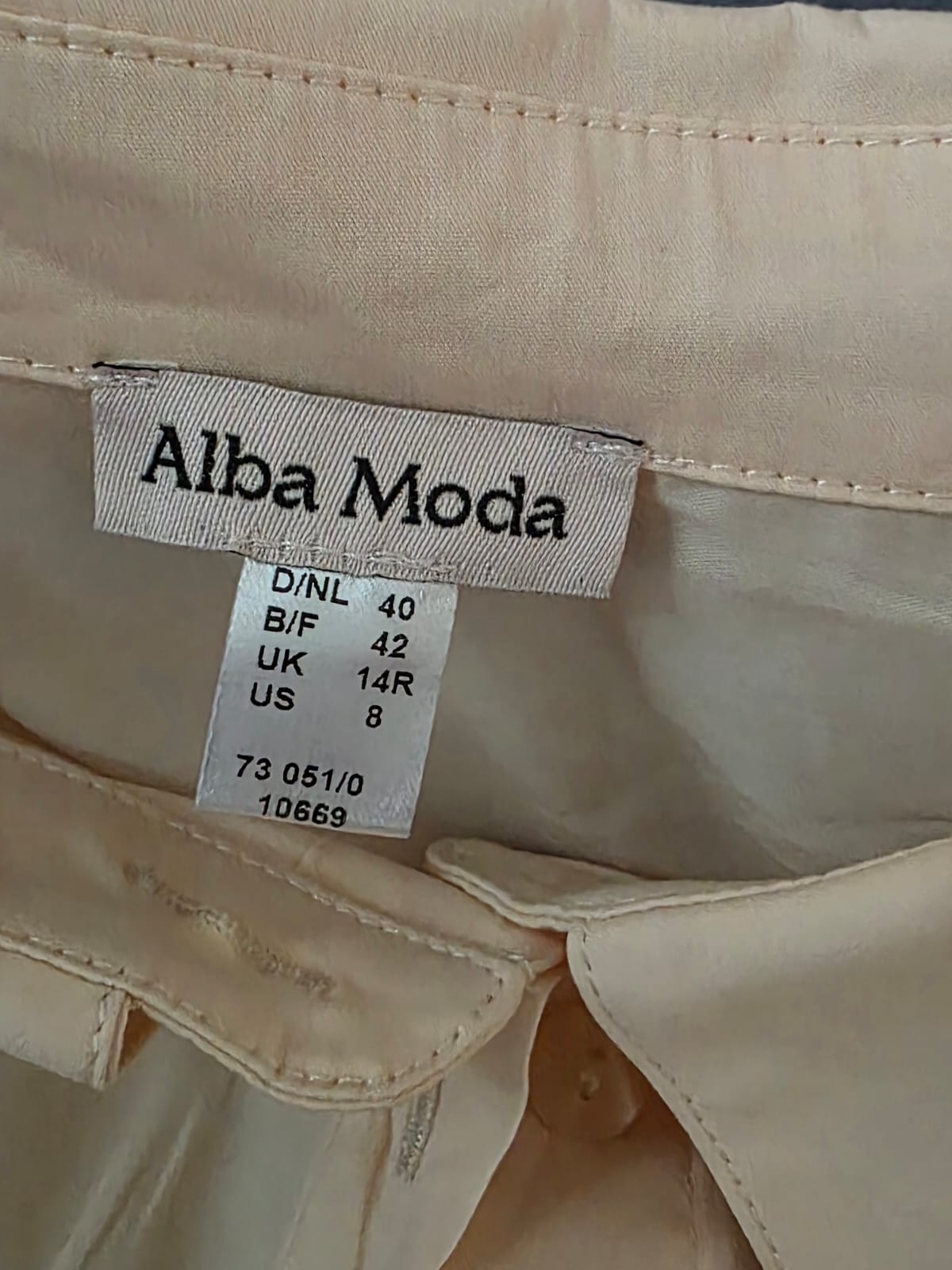 Alba Moda Oversized Blush Cotton Tunic Shirt Alba Moda Oversized Blush Cotton Tunic Shirt - Image 7