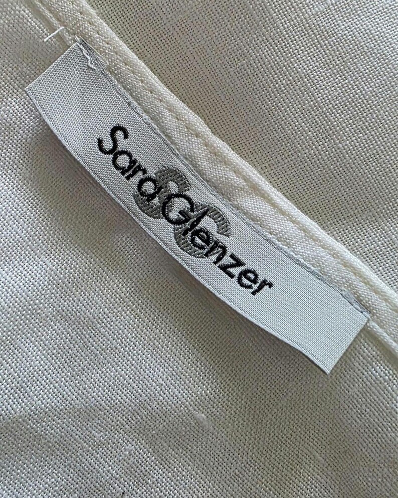 Vintage White Linen Sleeveless Blouse Vintage White Linen Sleeveless Blouse - Image 6