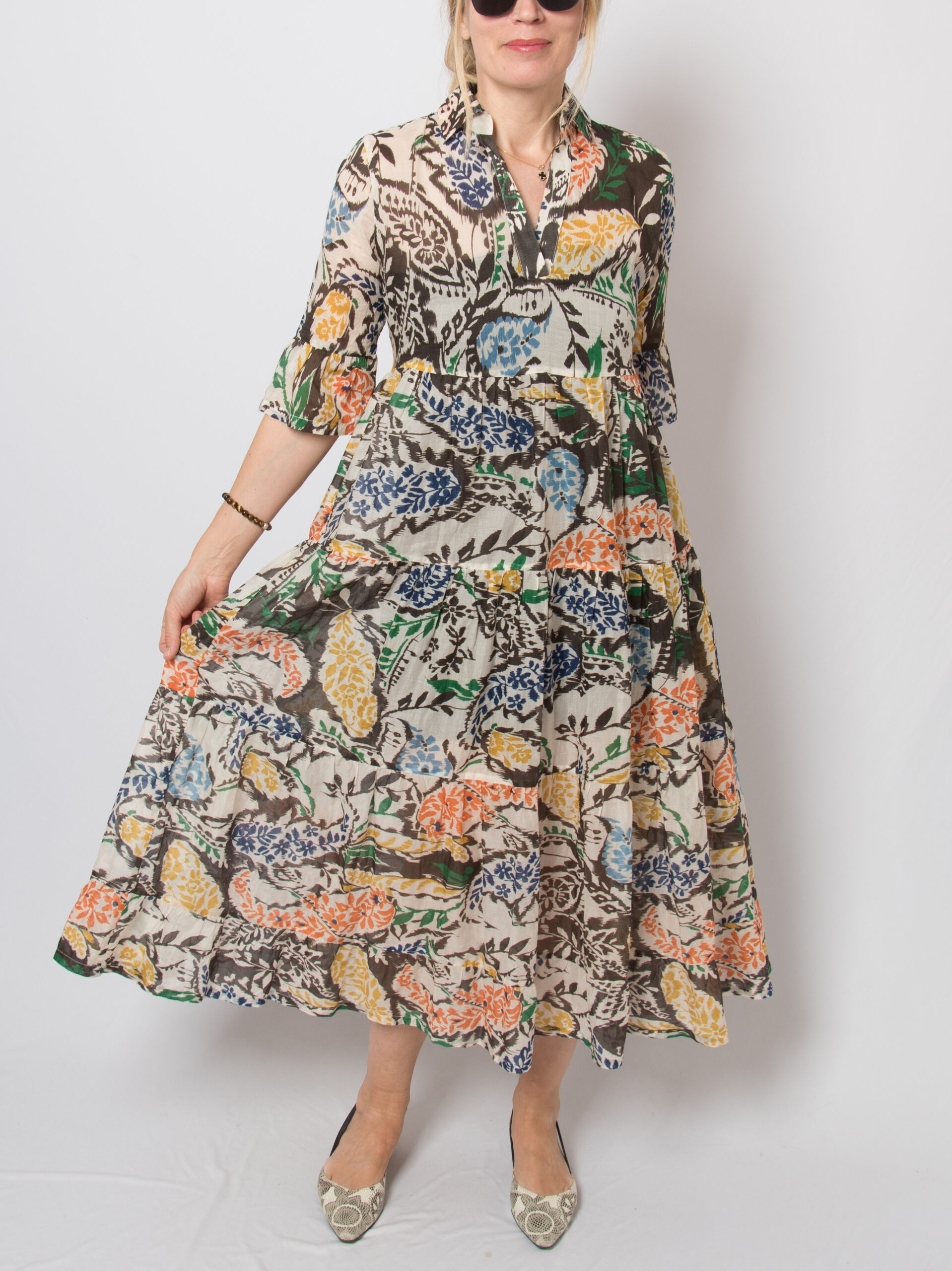 Caliban Sheer Tiered Maxi Dress Caliban Sheer Tiered Maxi Dress - Image 2