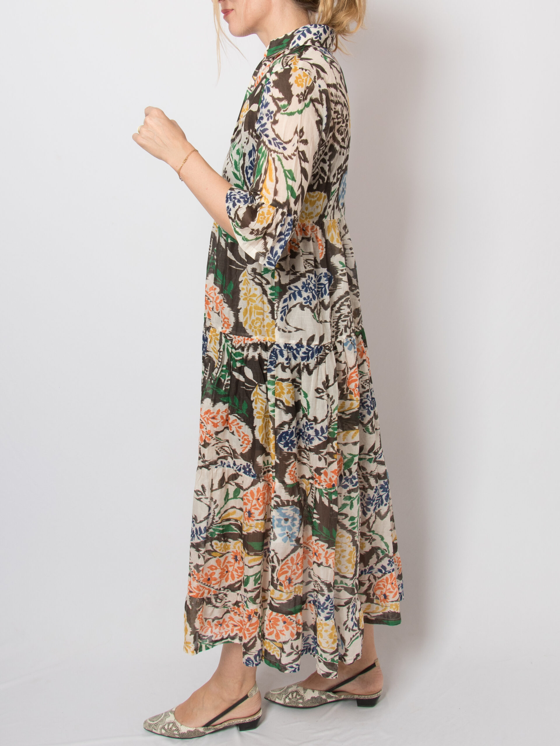 Caliban Sheer Tiered Maxi Dress Caliban Sheer Tiered Maxi Dress - Image 4
