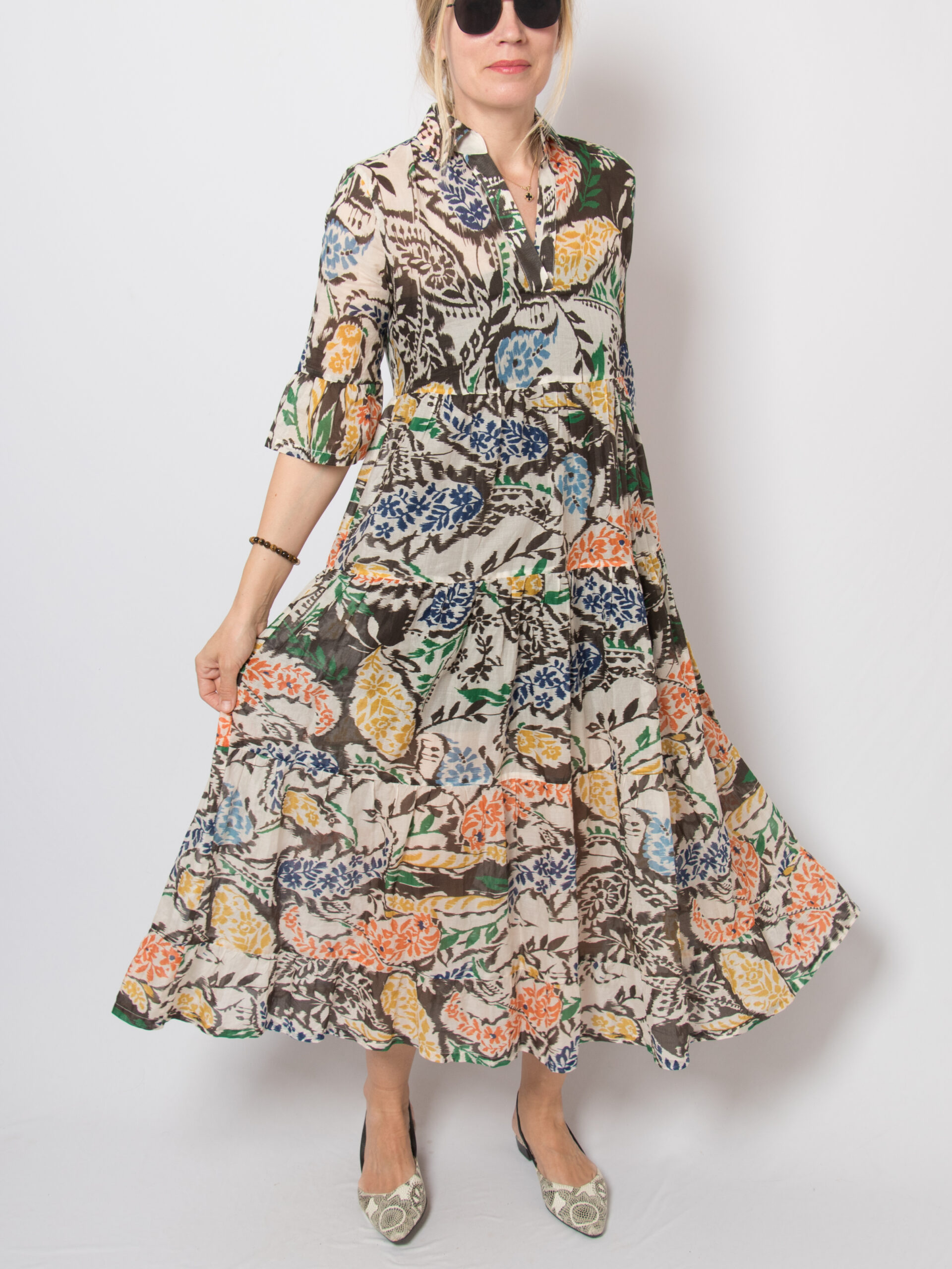 Caliban Sheer Tiered Maxi Dress Caliban Sheer Tiered Maxi Dress