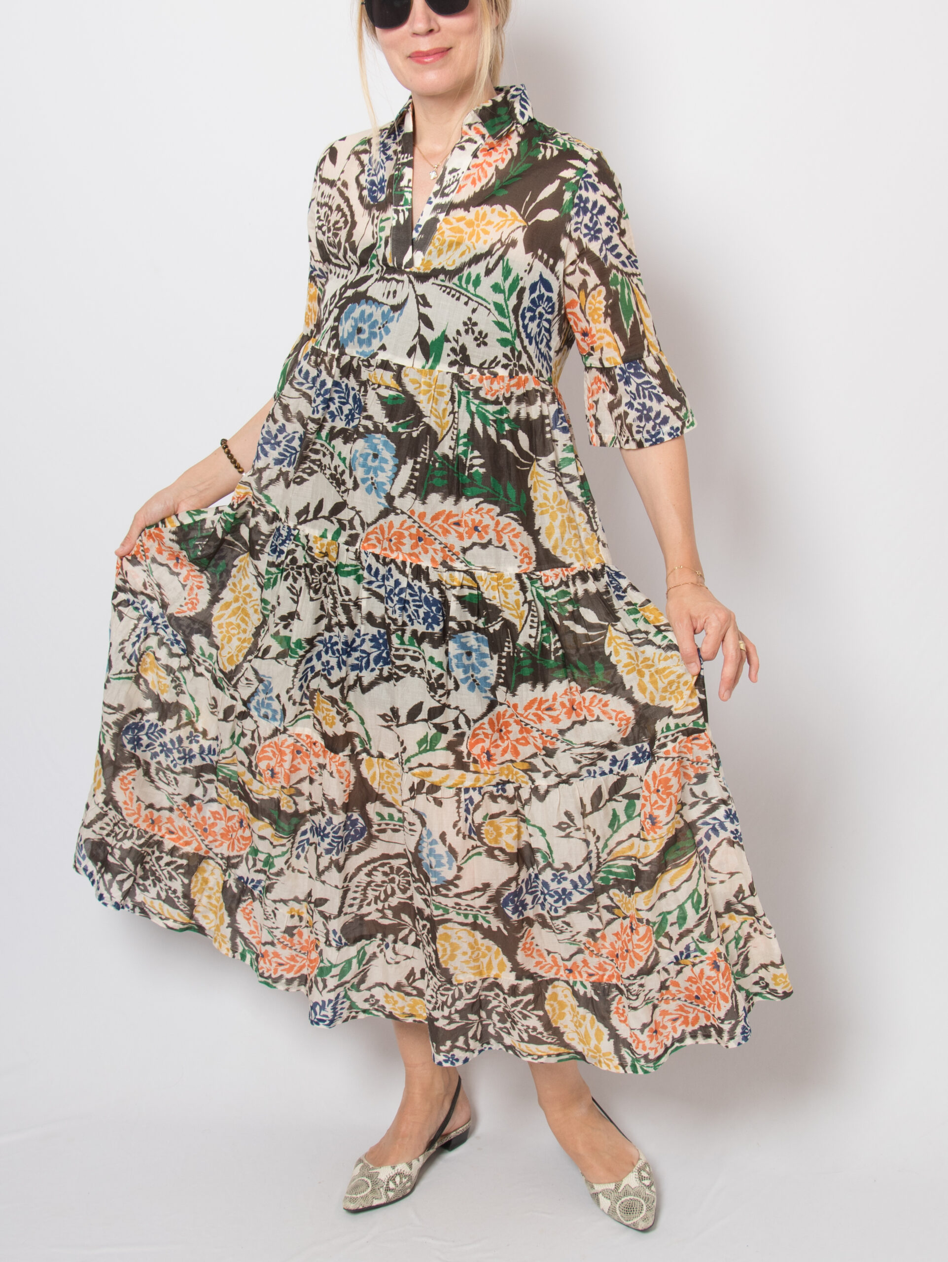 Caliban Sheer Tiered Maxi Dress Caliban Sheer Tiered Maxi Dress - Image 7