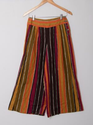 Vintage Linen Cotton Wide Leg Culottes