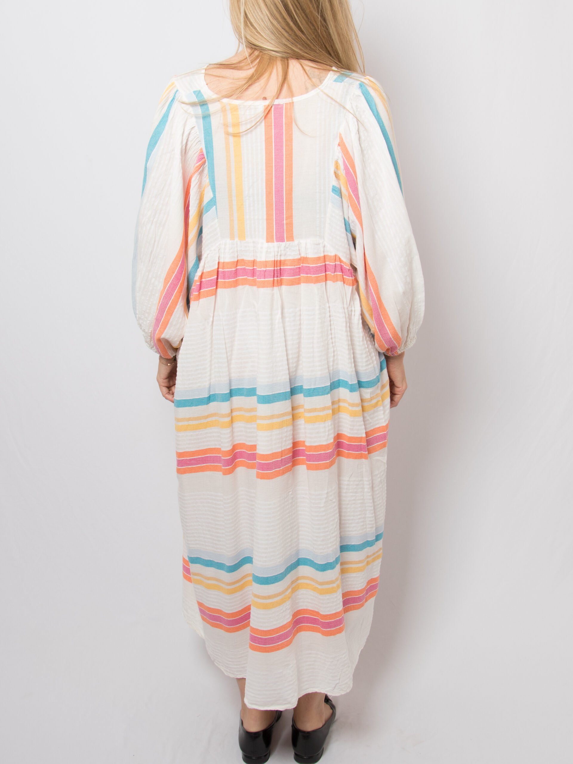 LES JUMELLES Striped Oversized Dress Balloon Sleeve LES JUMELLES Striped Oversized Dress Balloon Sleeve - Image 4