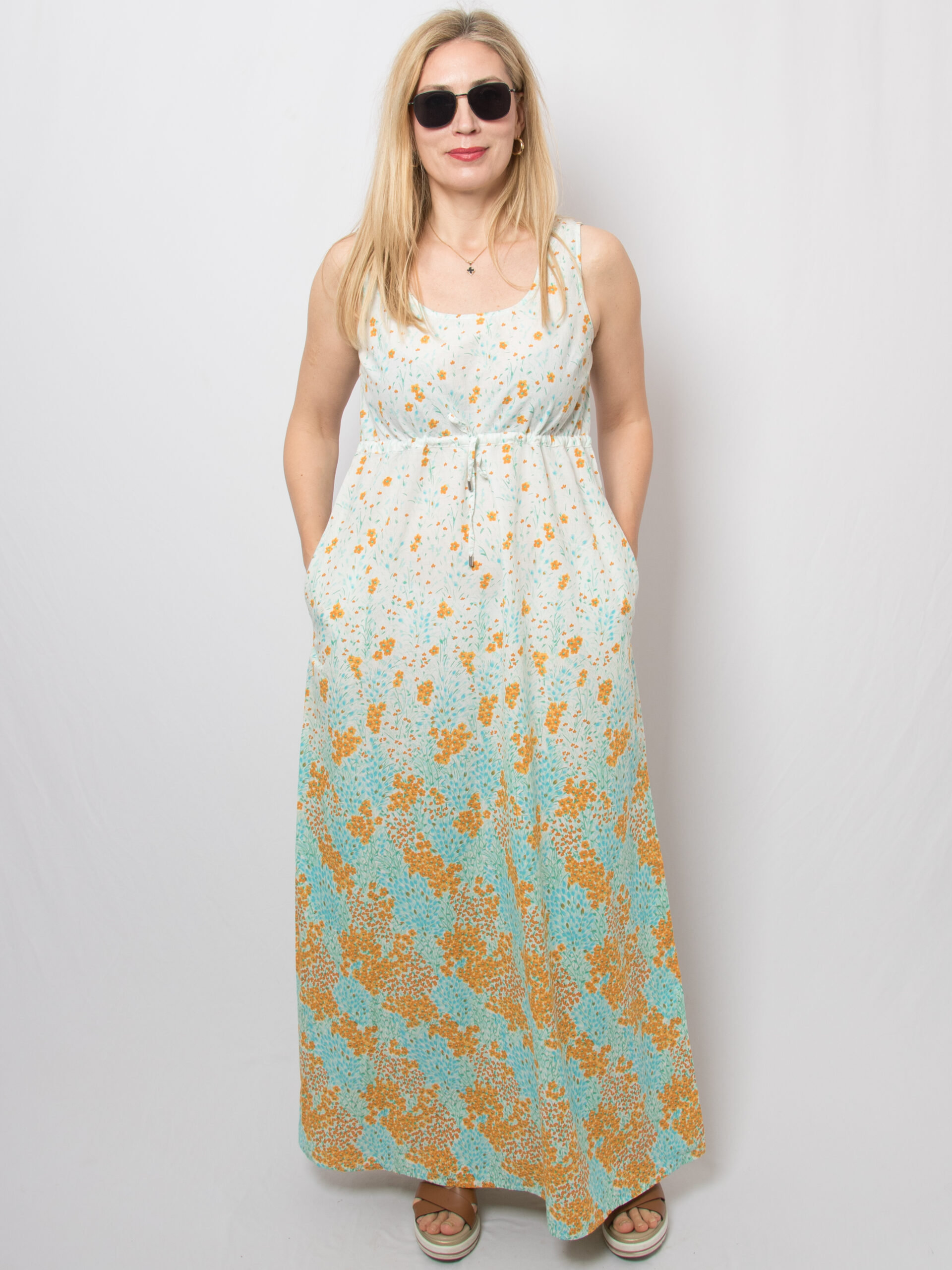 Stefanel Floral Ombre Maxi Dress Stefanel Floral Ombre Maxi Dress - Image 2