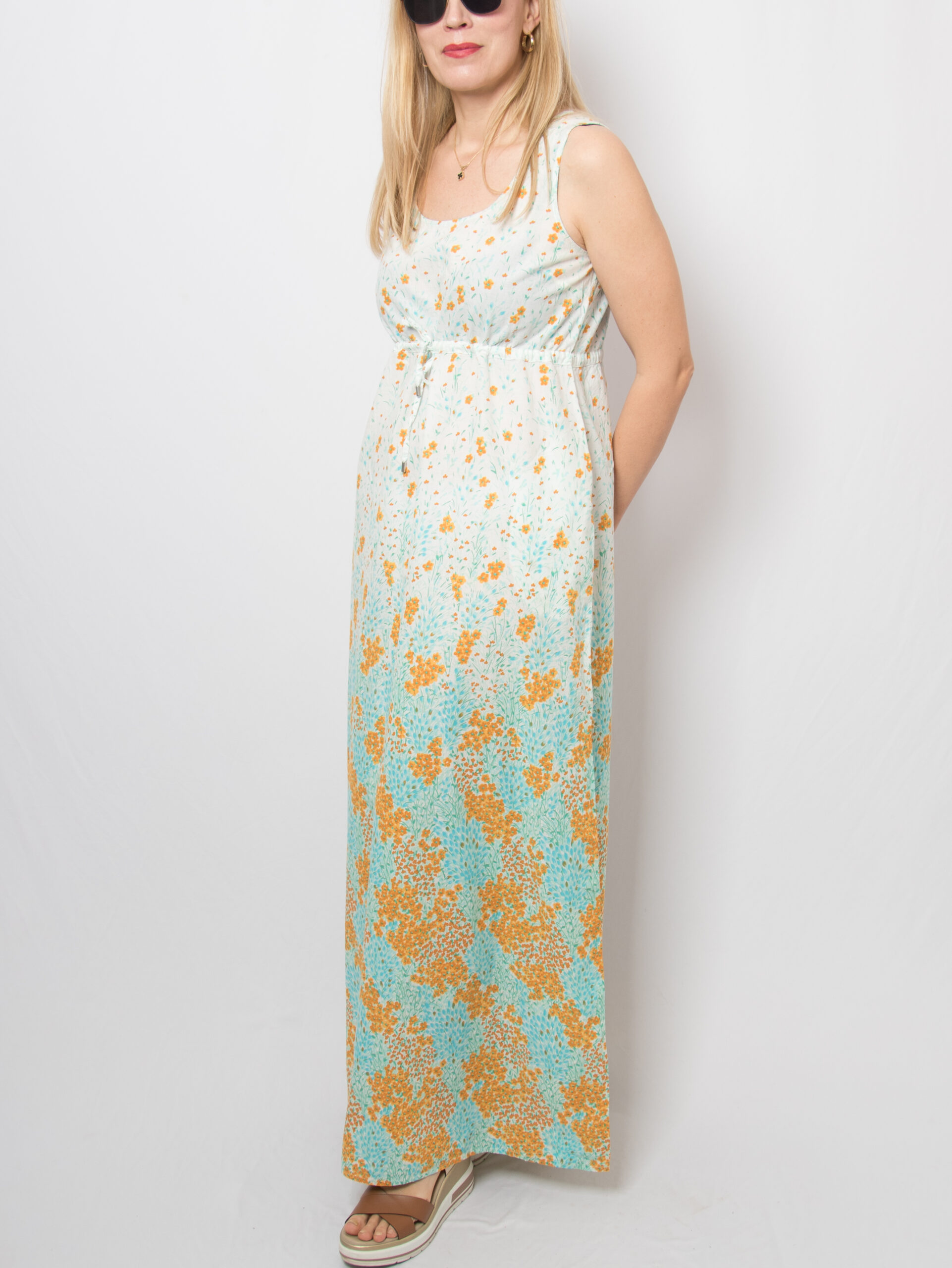 Stefanel Floral Ombre Maxi Dress Stefanel Floral Ombre Maxi Dress - Image 3
