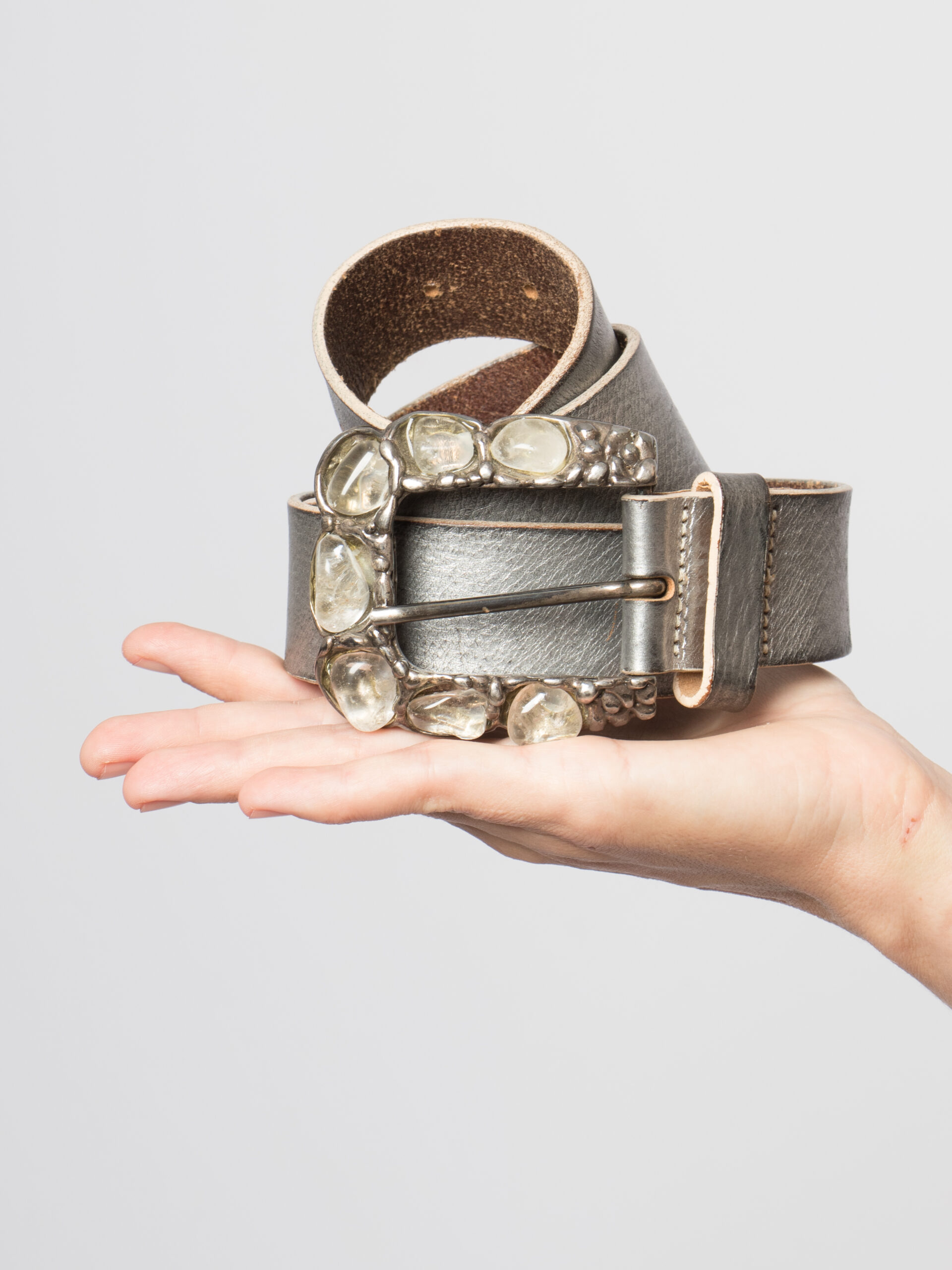 Byblos Blu Leather Belt Jewelled Buckle Byblos Blu Leather Belt Jewelled Buckle - Image 2