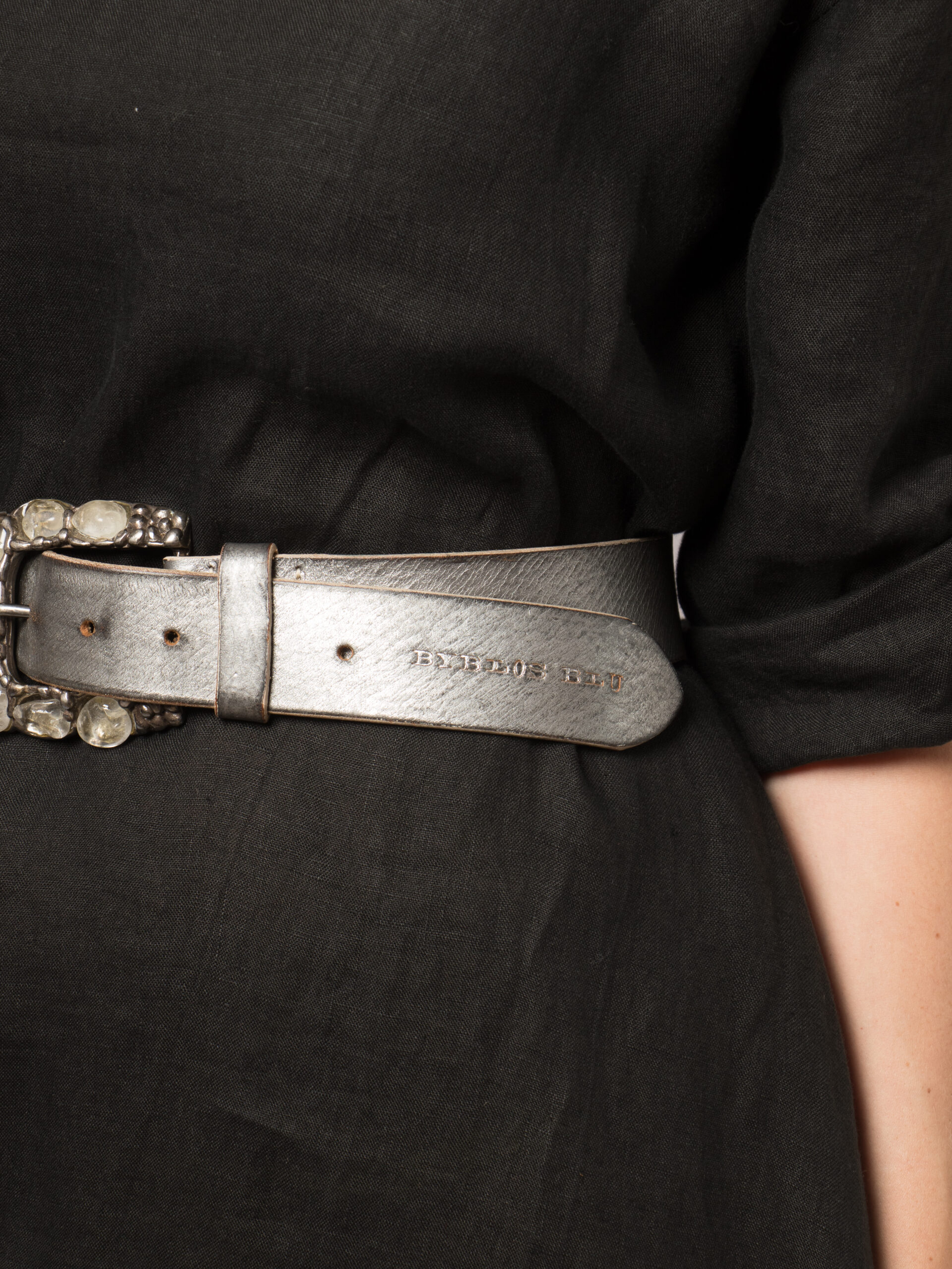 Byblos Blu Leather Belt Jewelled Buckle Byblos Blu Leather Belt Jewelled Buckle - Image 4