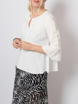 LUISA CERANO Bell Sleeve Blouse