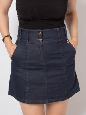 PENNYBLACK Mini Dark Denim Skirt