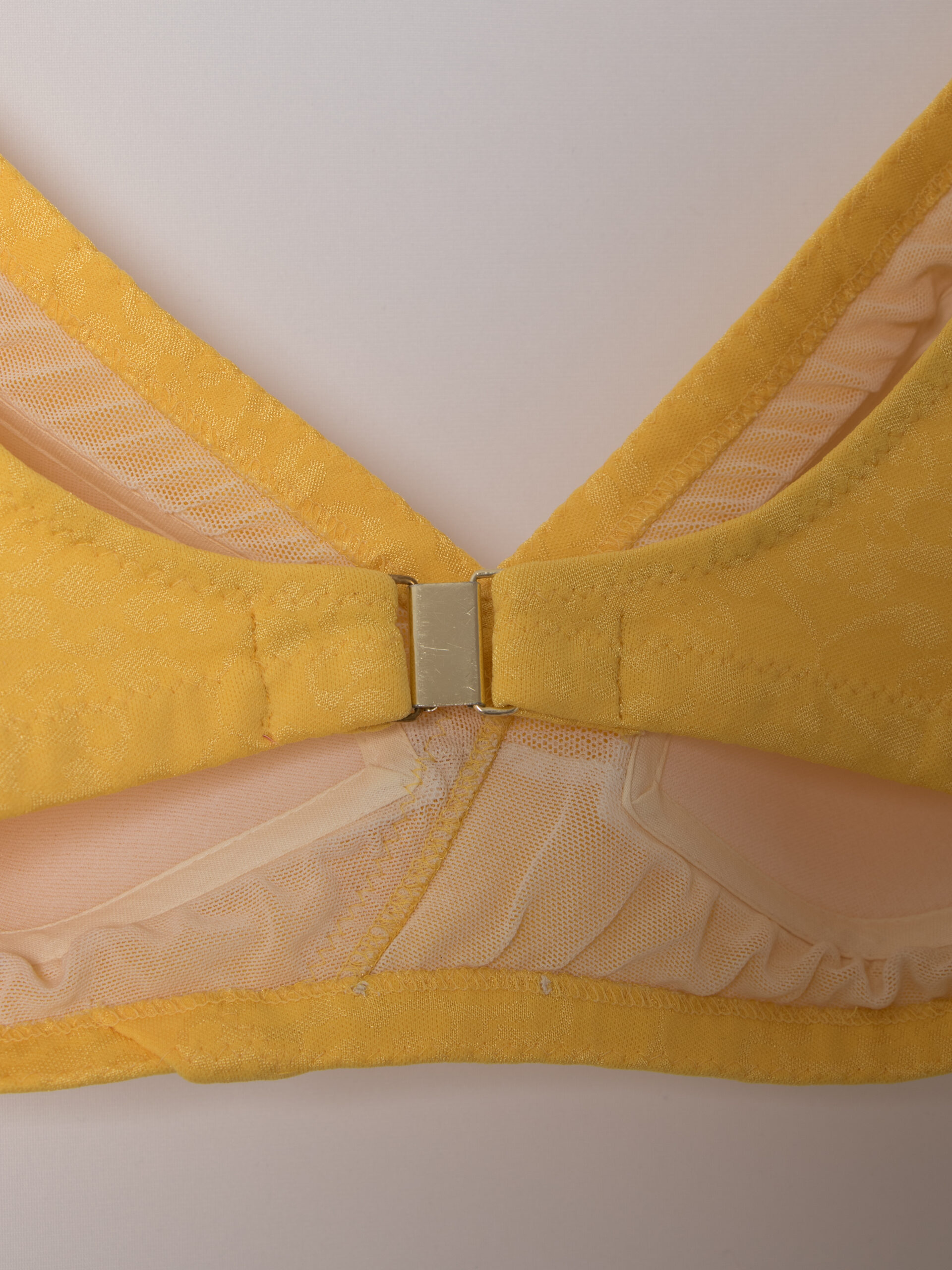 50s Swimsuit Yellow Jacquard 50s Swimsuit Yellow Jacquard - Image 4