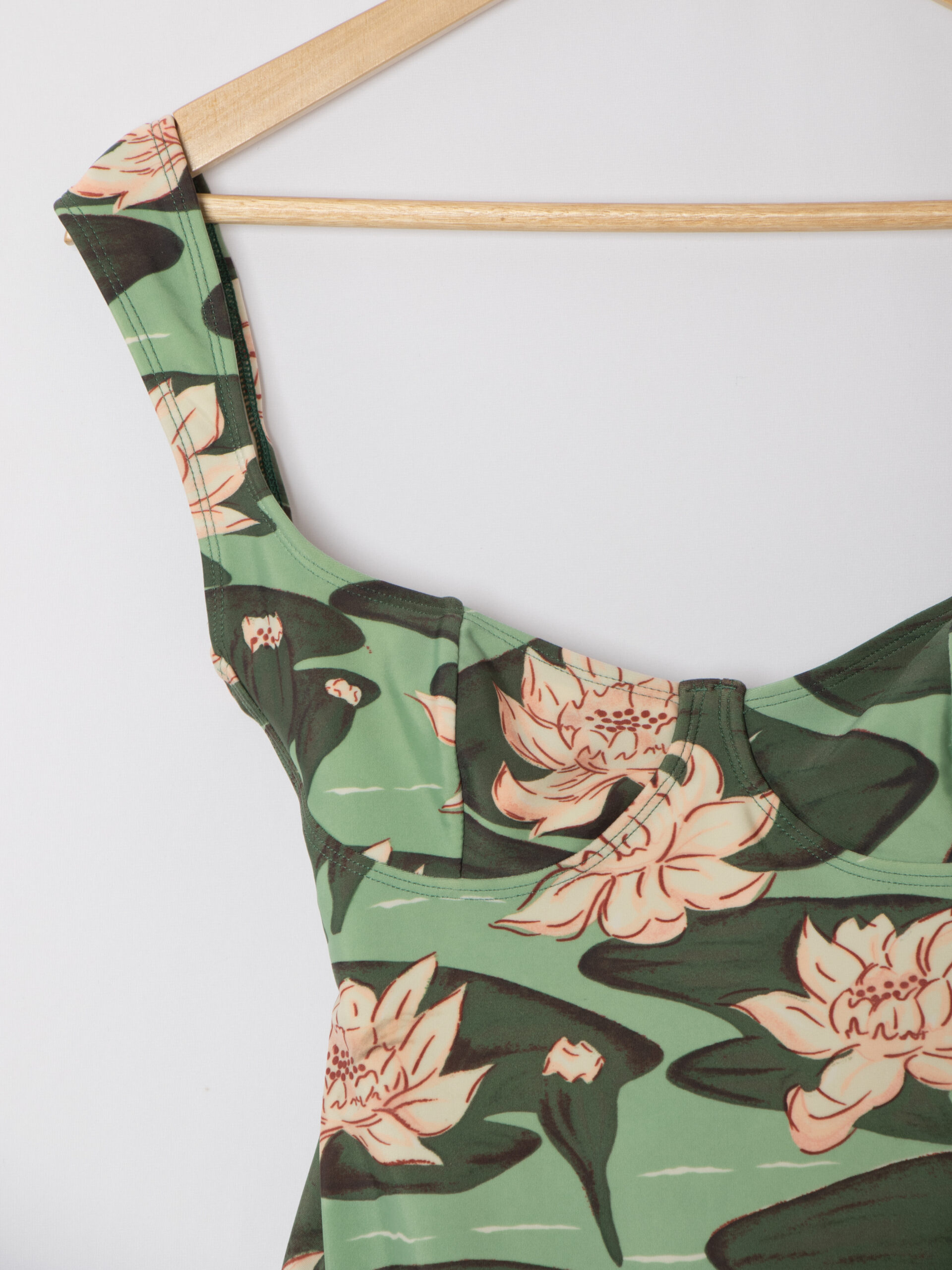 Y2K Lily Pad Floral One Piece Swimsuit Y2K Lily Pad Floral One Piece Swimsuit - Image 2