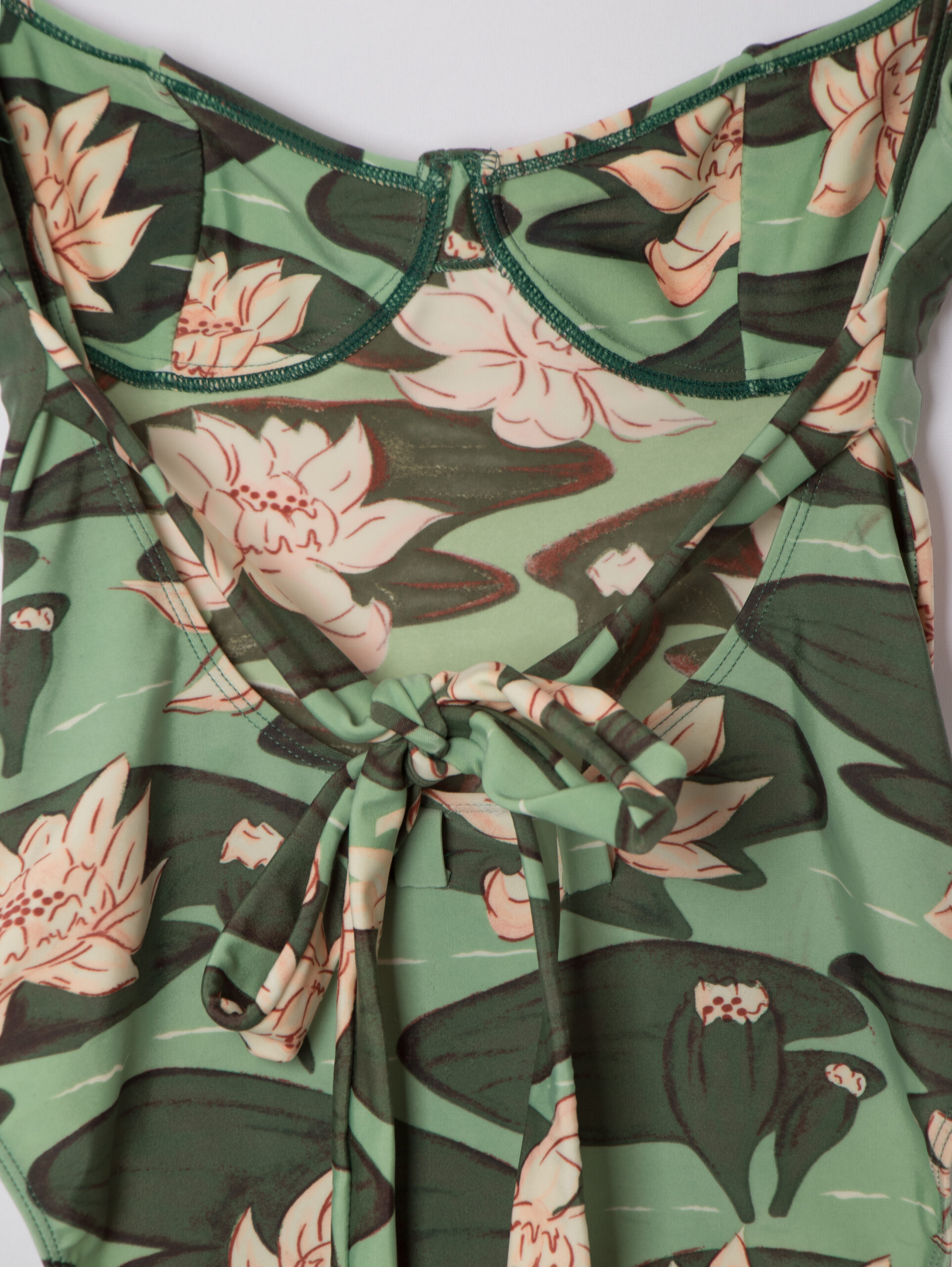 Y2K Lily Pad Floral One Piece Swimsuit Y2K Lily Pad Floral One Piece Swimsuit - Image 6