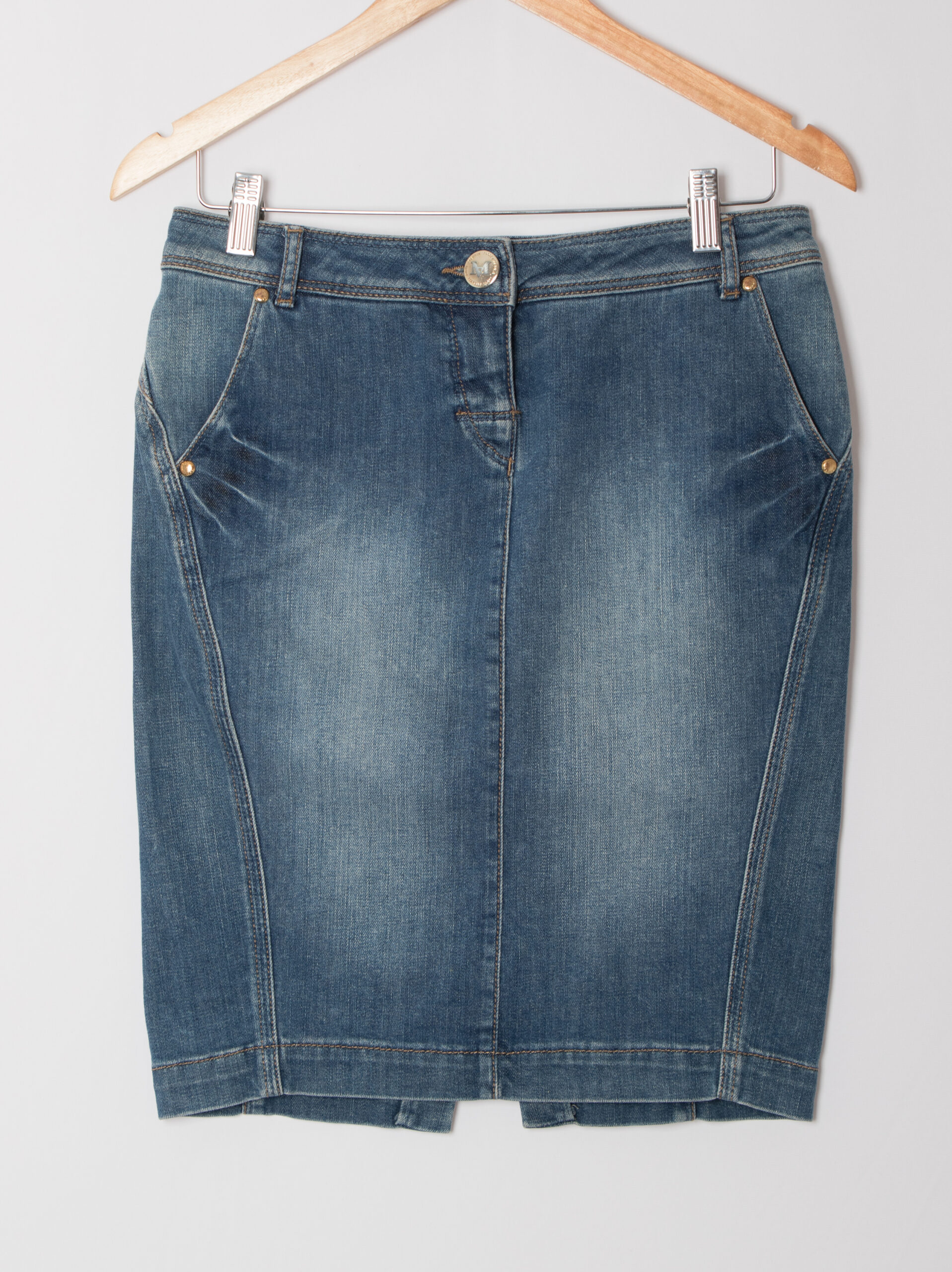 Marella Sport Mini Denim Skirt Marella Sport Mini Denim Skirt - Image 2