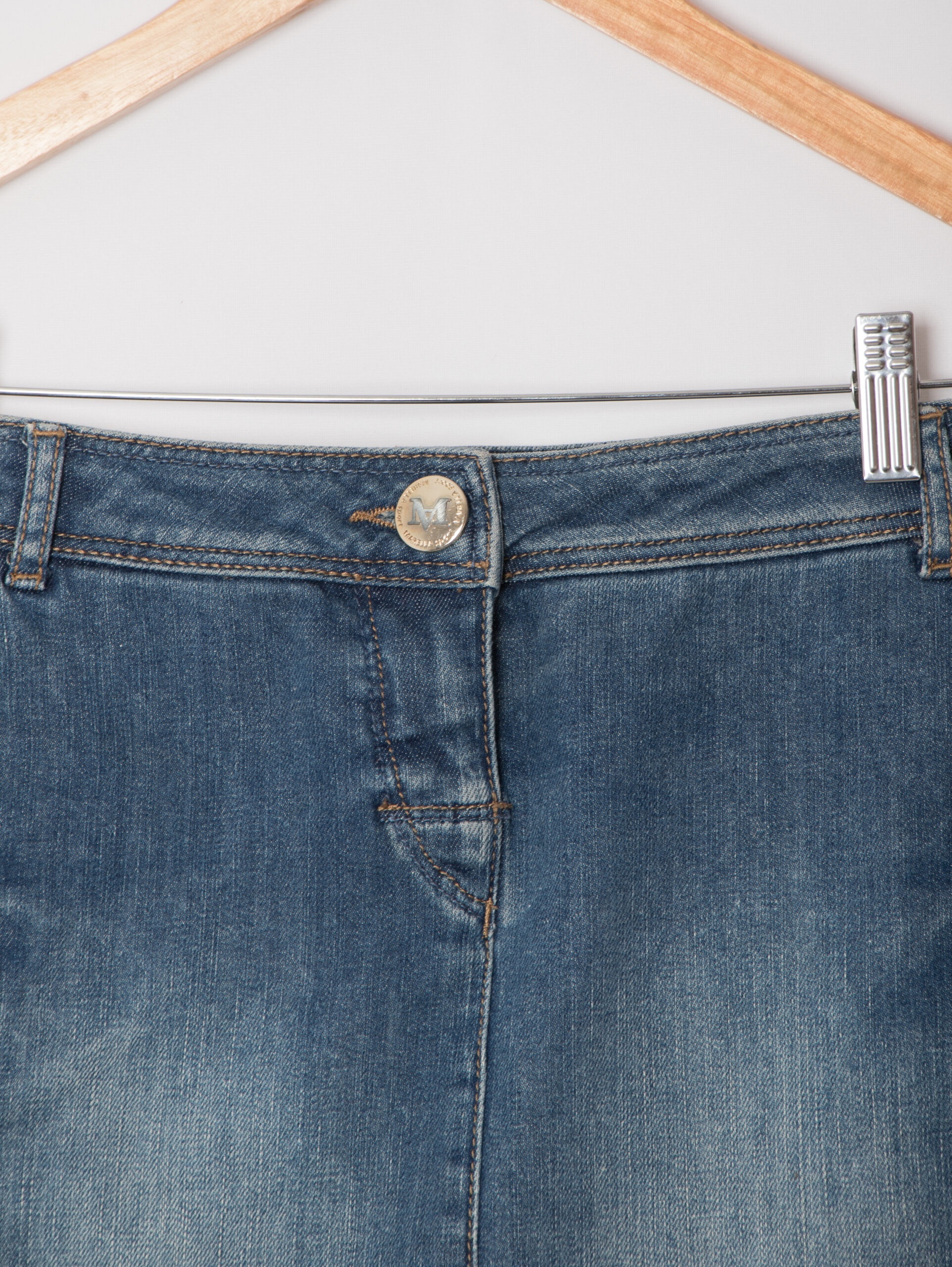 Marella Sport Mini Denim Skirt Marella Sport Mini Denim Skirt - Image 3