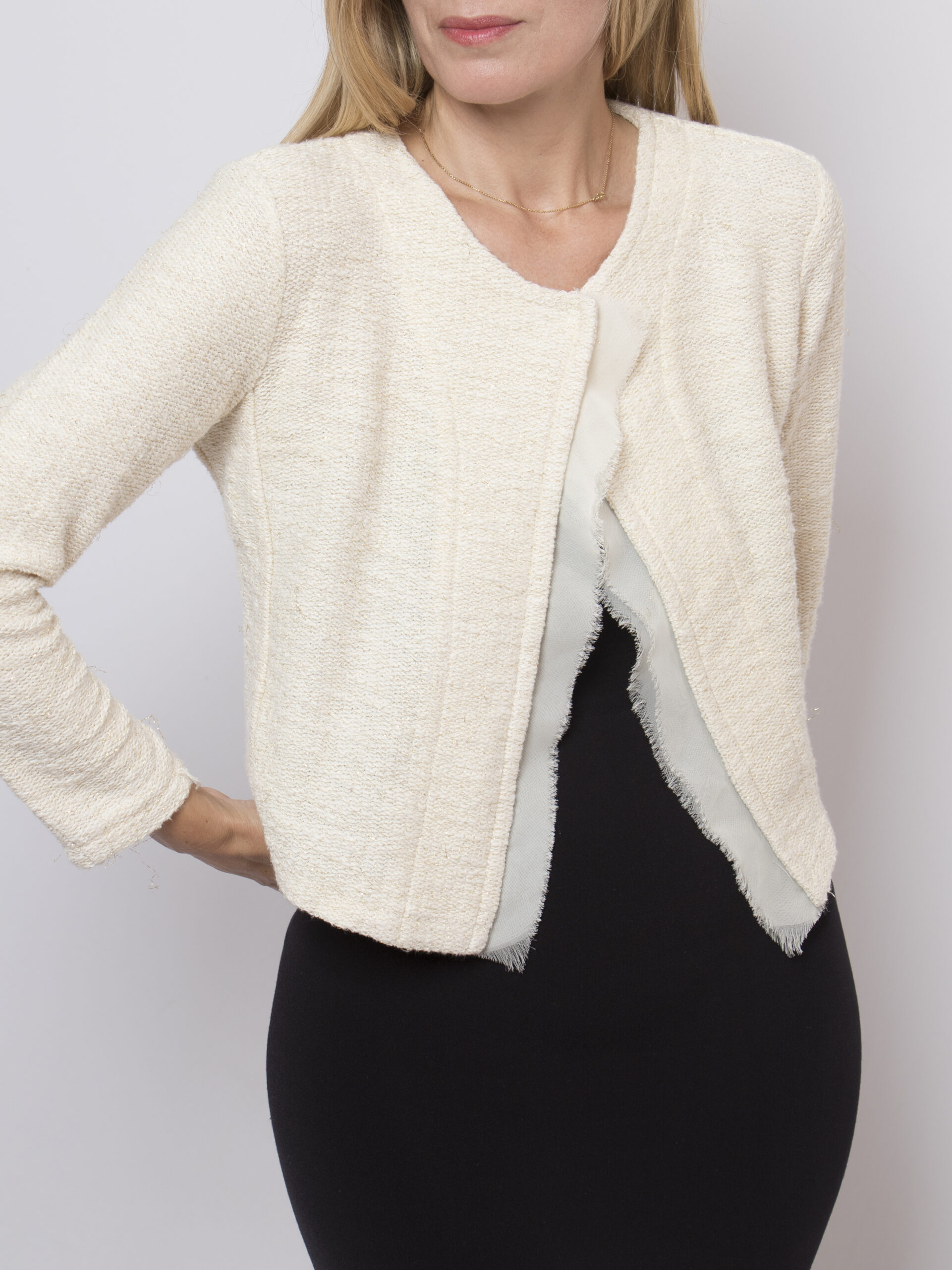 LIST Ivory Tweed Jacket LIST Ivory Tweed Jacket - Image 5