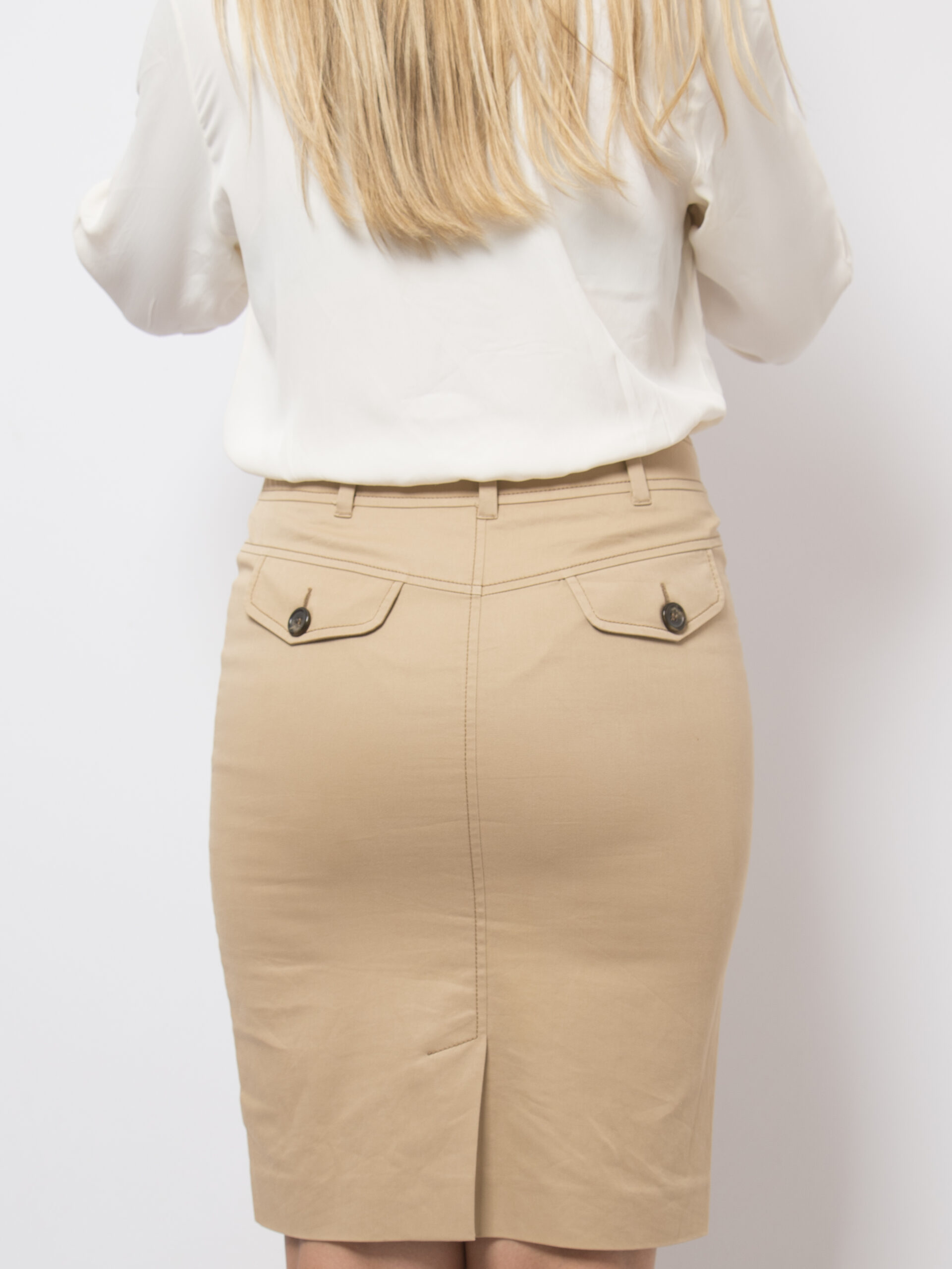 PENNYBLACK Beige Pencil Skirt PENNYBLACK Beige Pencil Skirt - Image 4