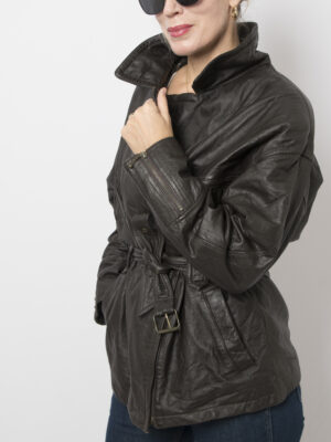 Vintage Enrico Gorlani Leather Biker Jacket