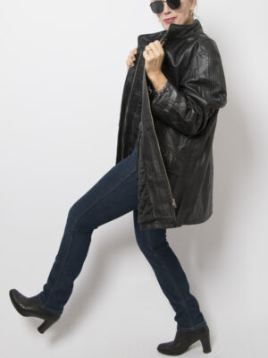 Vintage Black Leather Jacket