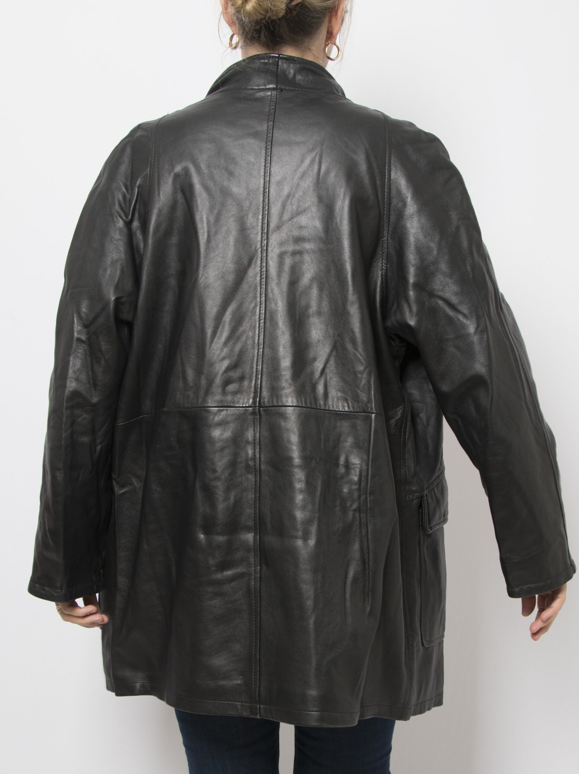 Vintage Black Leather Jacket Vintage Black Leather Jacket - Image 5