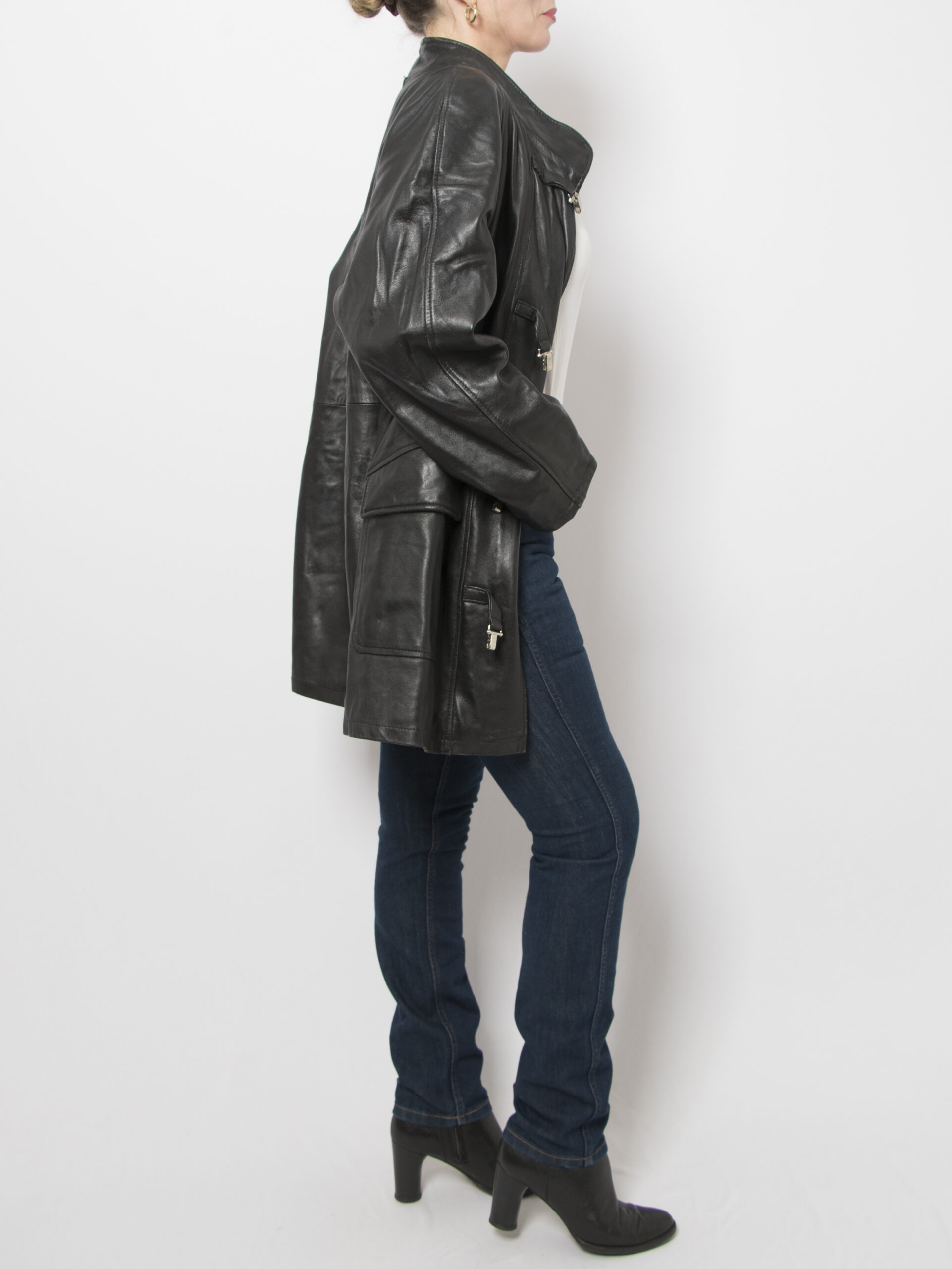 Vintage Black Leather Jacket Vintage Black Leather Jacket - Image 6