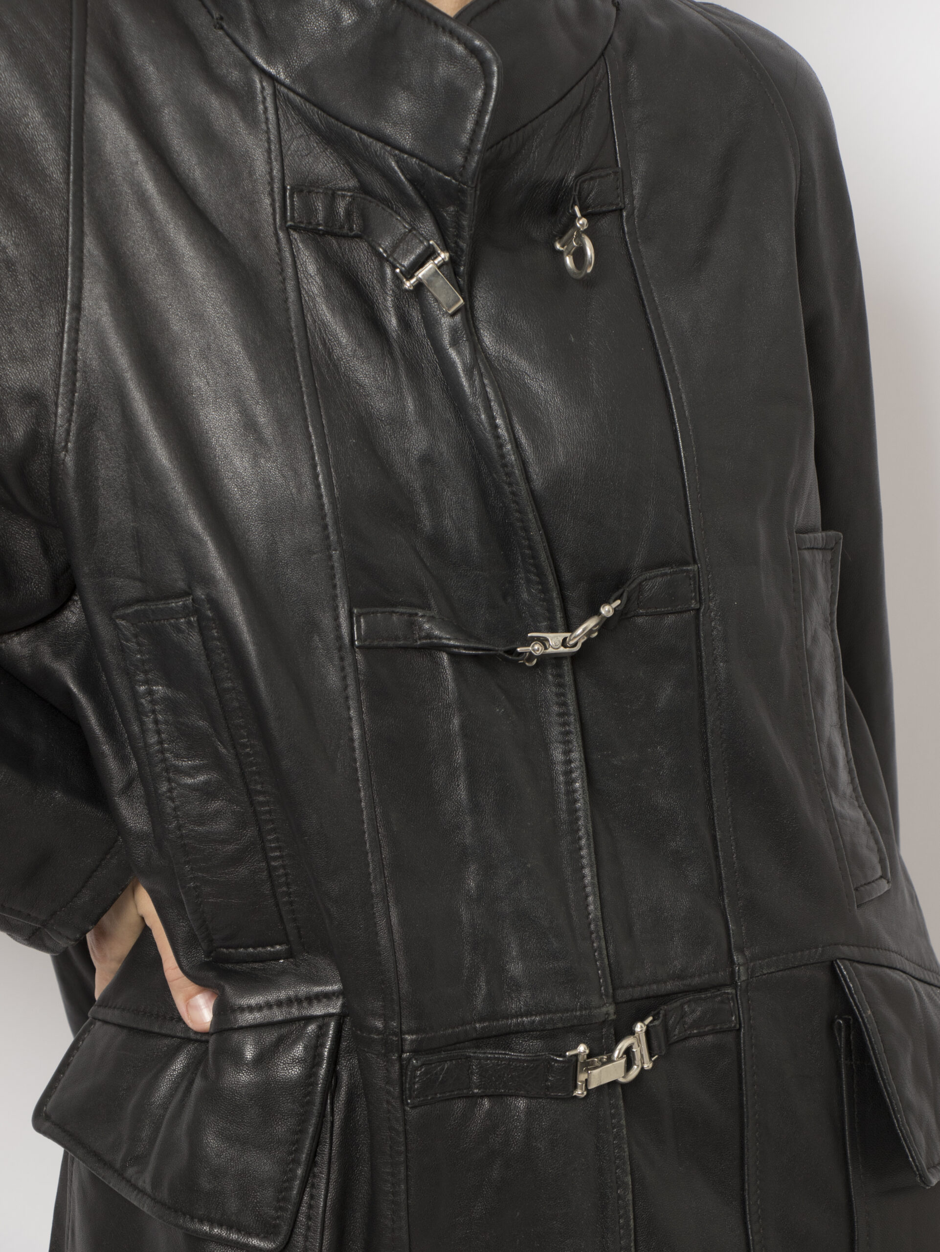Vintage Black Leather Jacket Vintage Black Leather Jacket - Image 10