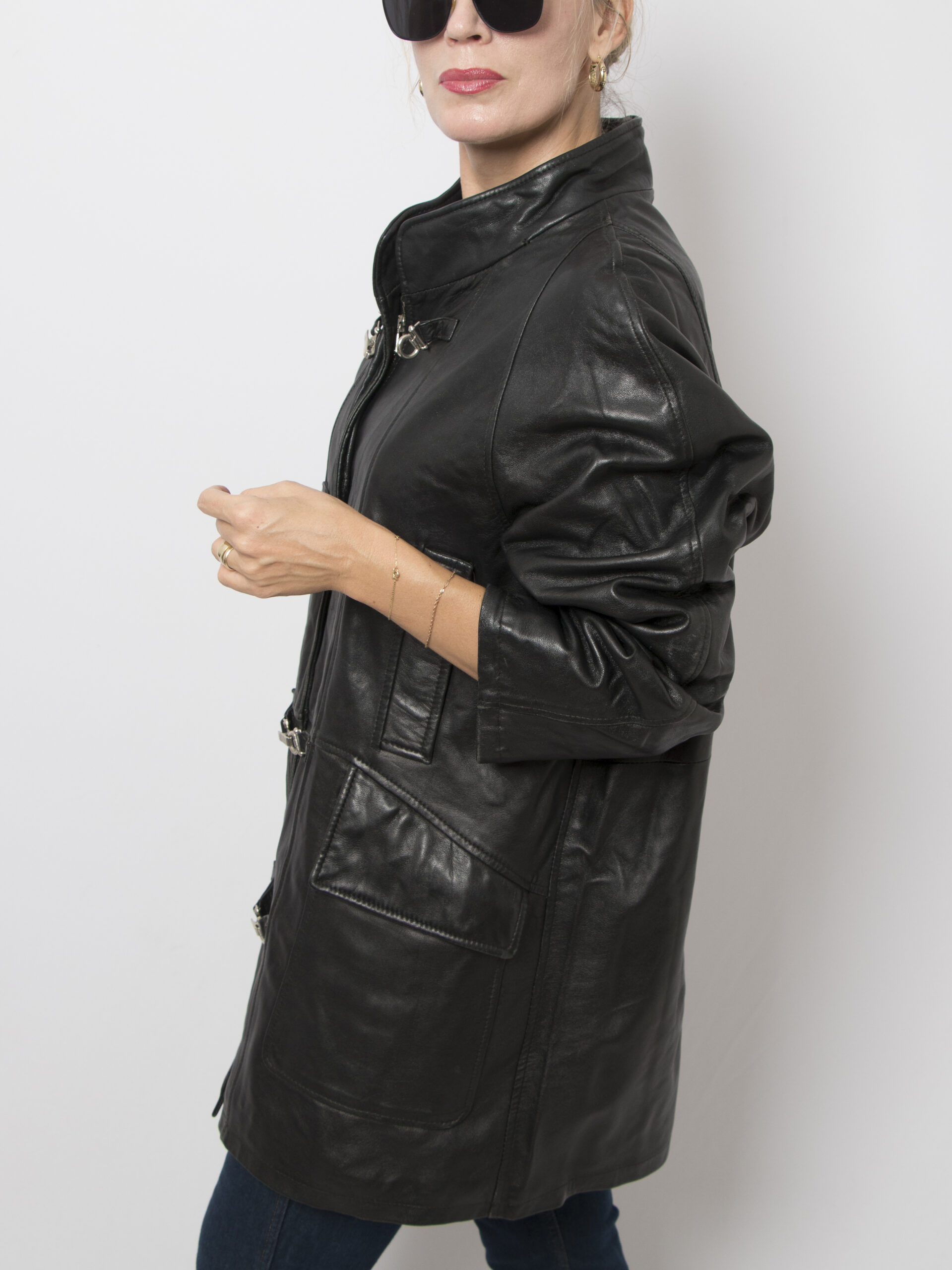 Vintage Black Leather Jacket Vintage Black Leather Jacket - Image 11