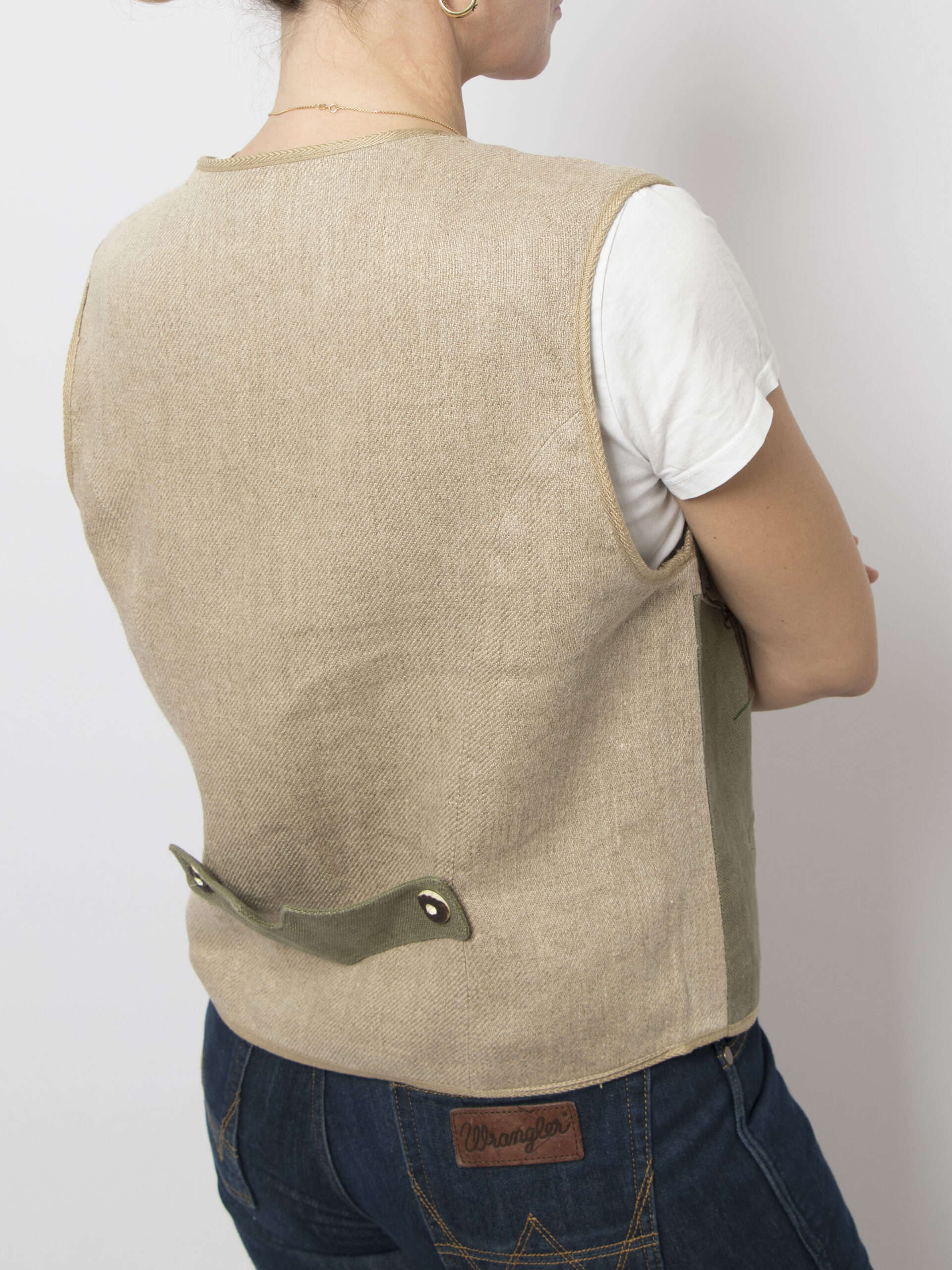 Vintage Folk Linen Vest Vintage Folk Linen Vest - Image 7